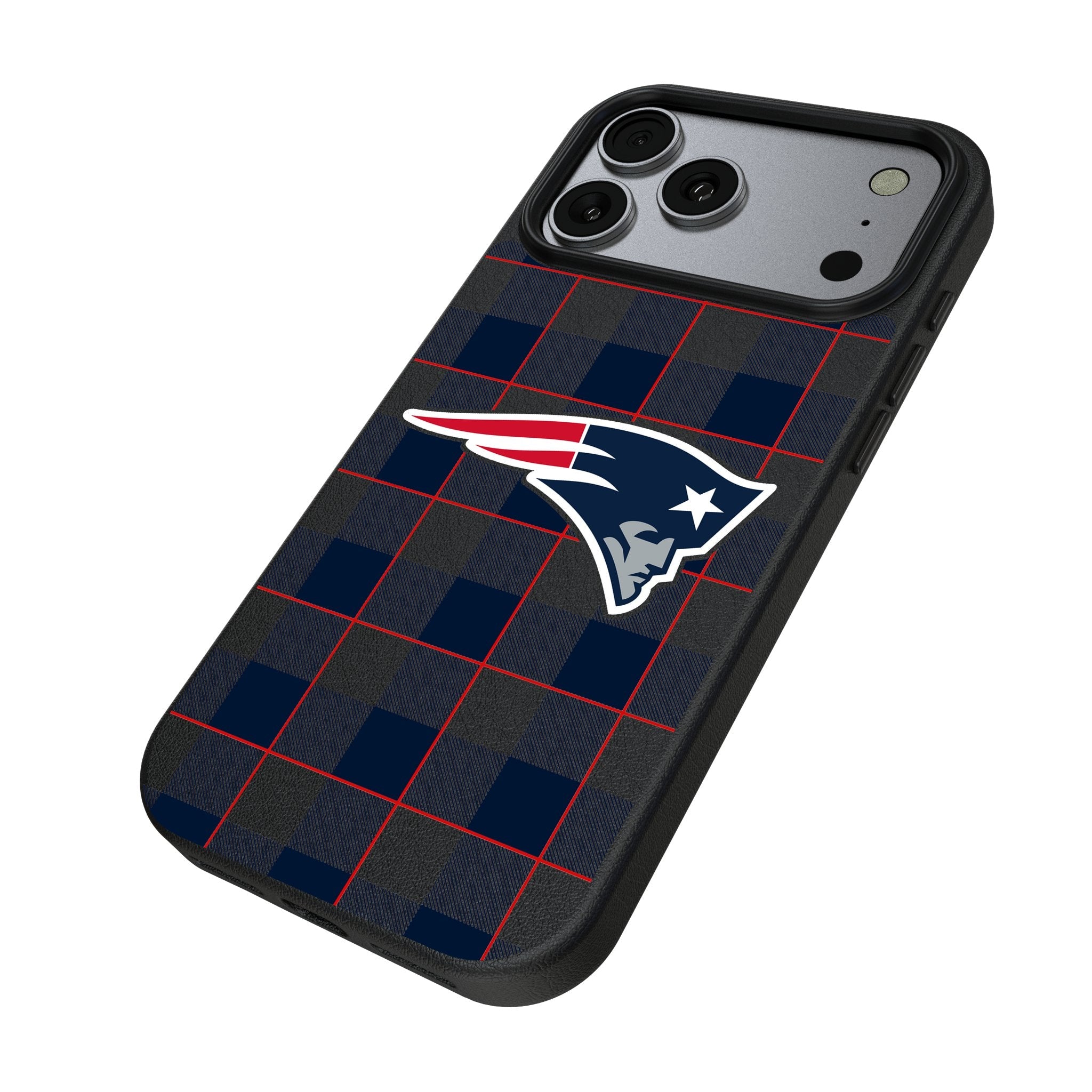 New England Patriots Plaid MagSafe Compatible Phone Case for Apple iPhone 17 Series 2