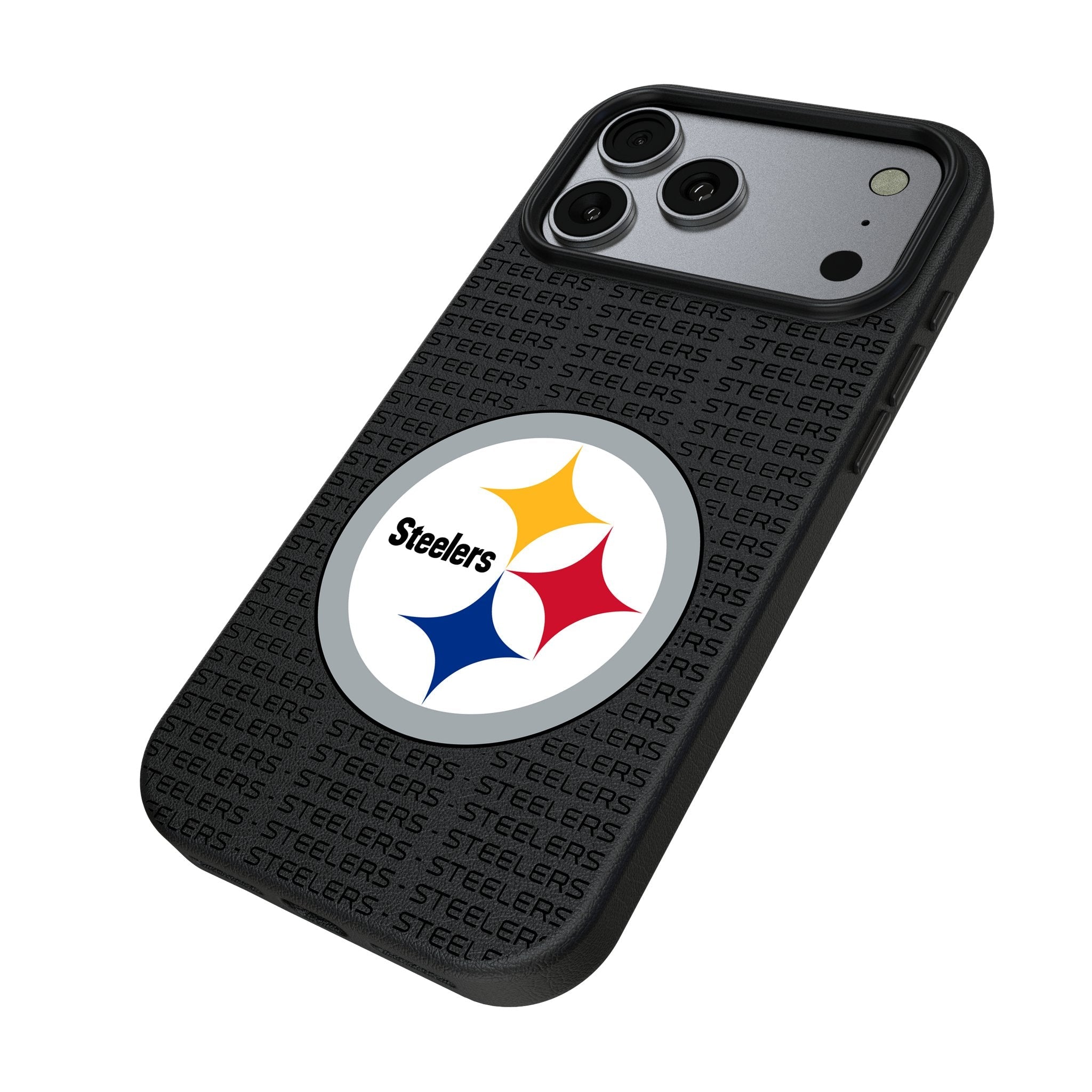 Pittsburgh Steelers Text Backdrop MagSafe Compatible Phone Case for Apple iPhone 17 Series