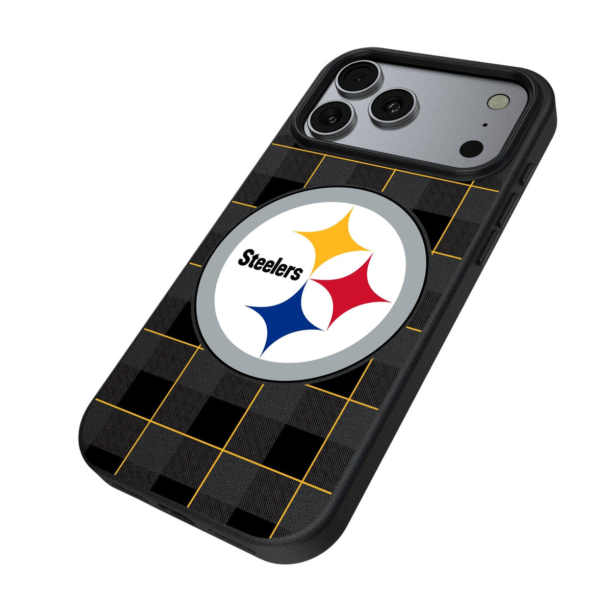 Pittsburgh Steelers Plaid MagSafe Compatible Phone Case for Apple iPhone 17 Series