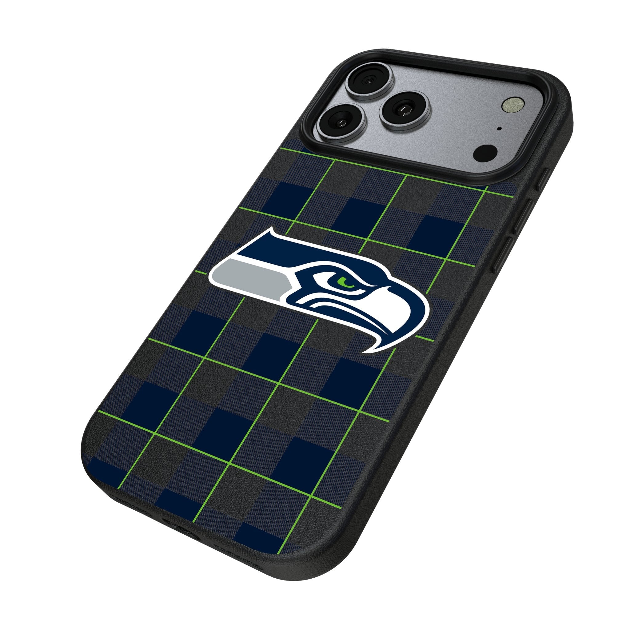 Seattle Seahawks Plaid MagSafe Compatible Phone Case for Apple iPhone 17 Series 2