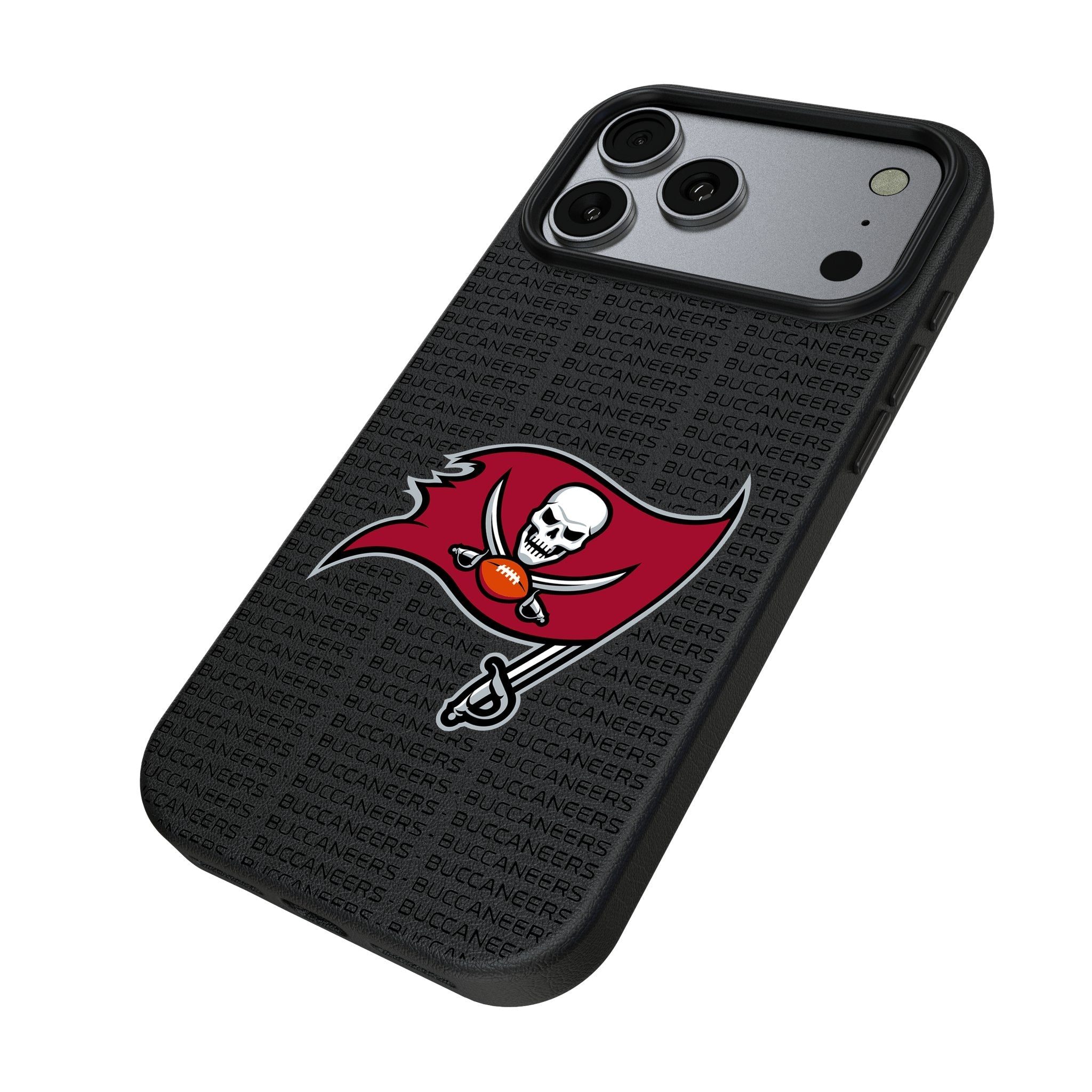 Tampa Bay Buccaneers Text Backdrop MagSafe Compatible Phone Case for Apple iPhone 17 Series