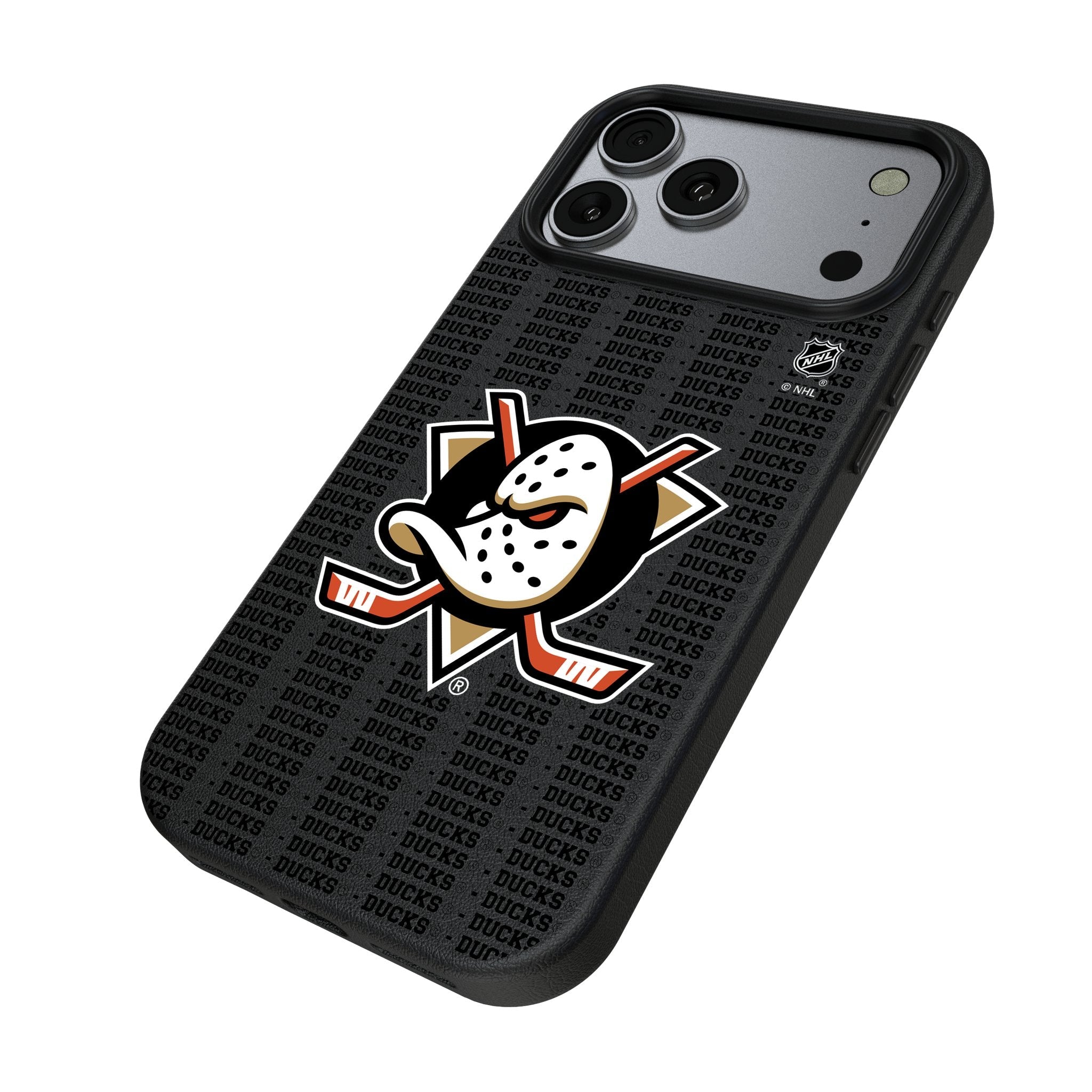 Anaheim Ducks Text Backdrop MagSafe Compatible Phone Case for Apple iPhone 17 Series