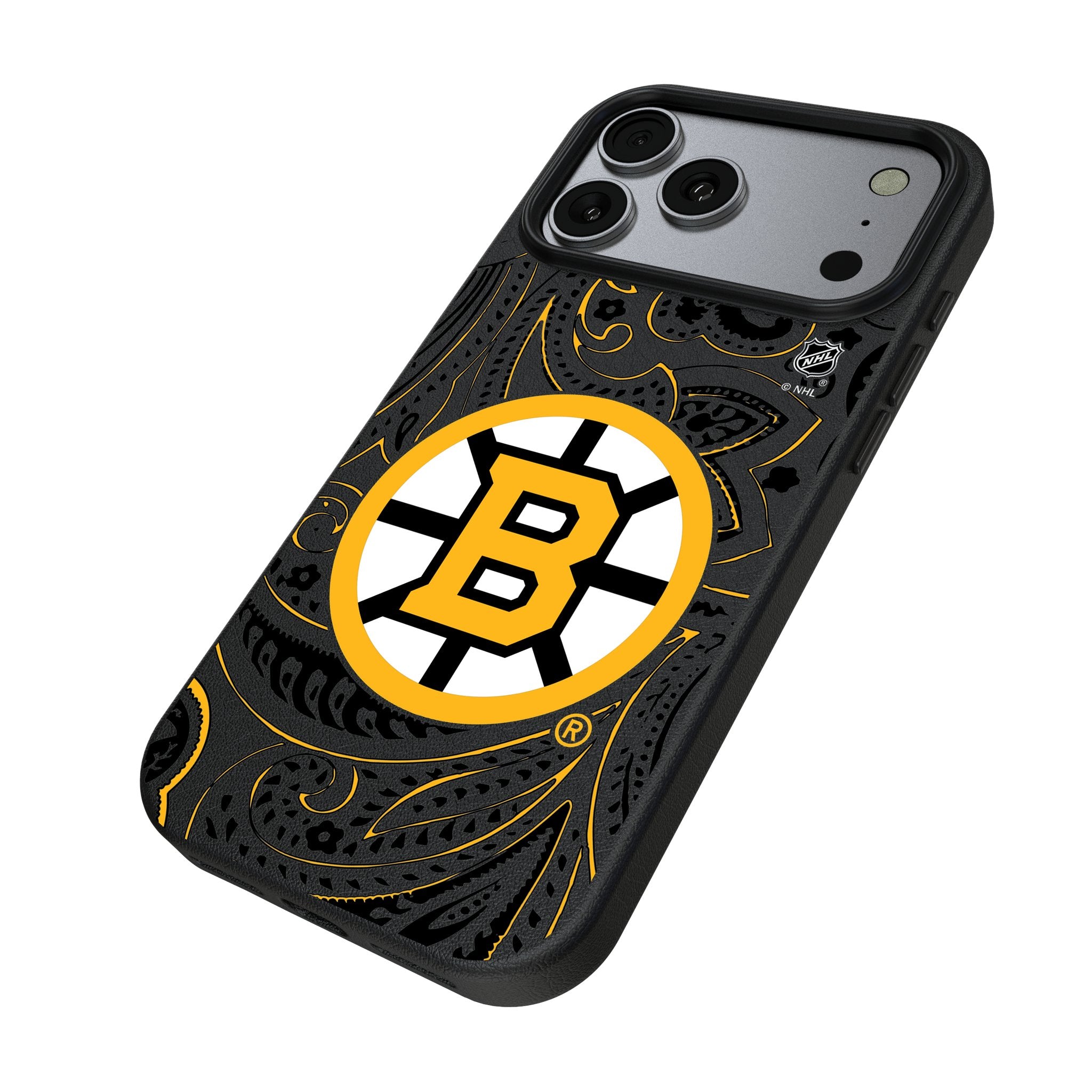 Boston Bruins Paisley MagSafe Compatible Phone Case for Apple iPhone 17 Series
