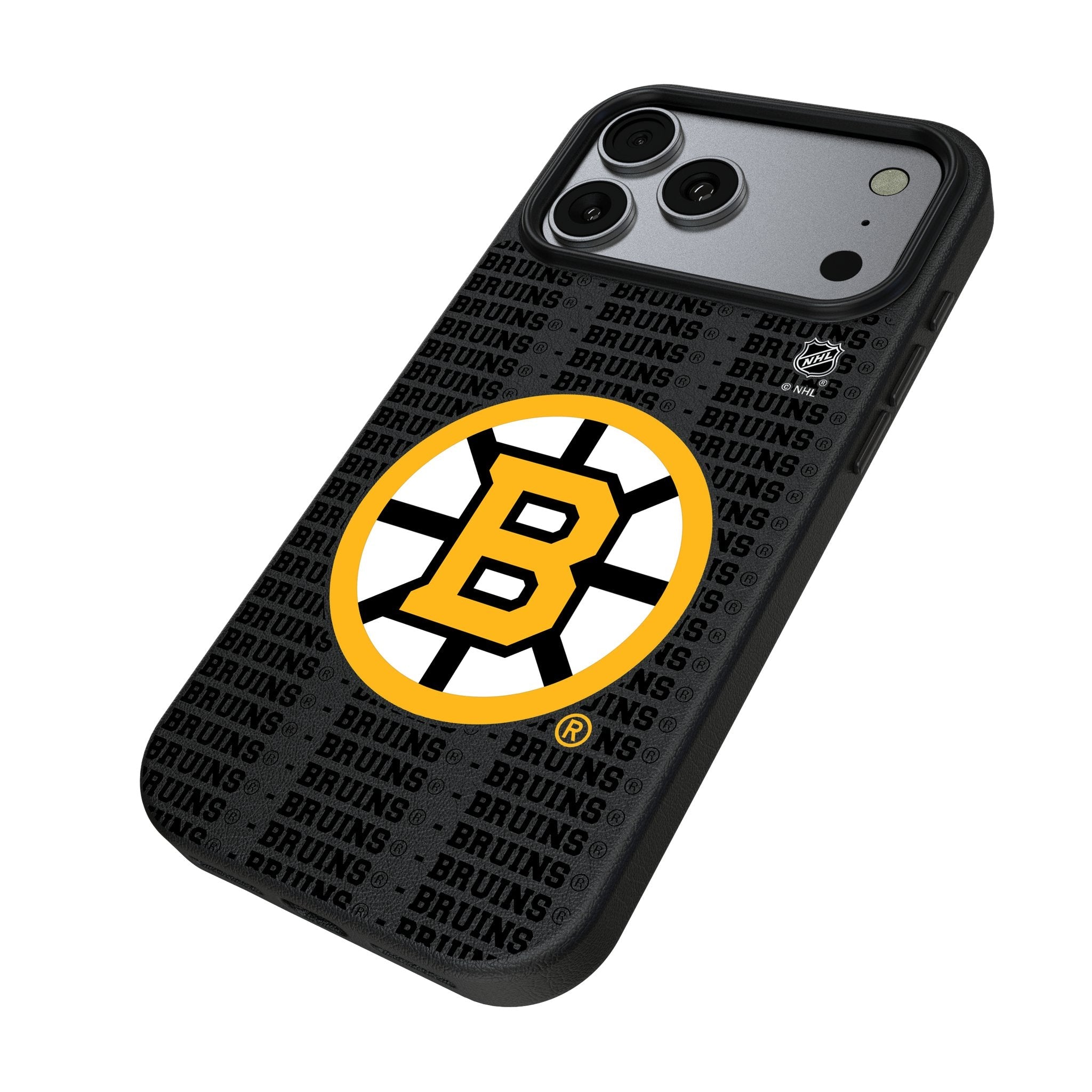 Boston Bruins Text Backdrop MagSafe Compatible Phone Case for Apple iPhone 17 Series