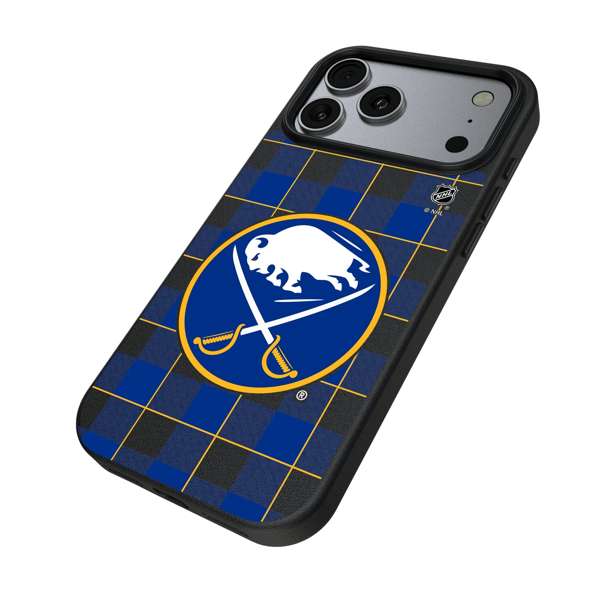 Buffalo Sabres Plaid MagSafe Compatible Phone Case for Apple iPhone 17 Series
