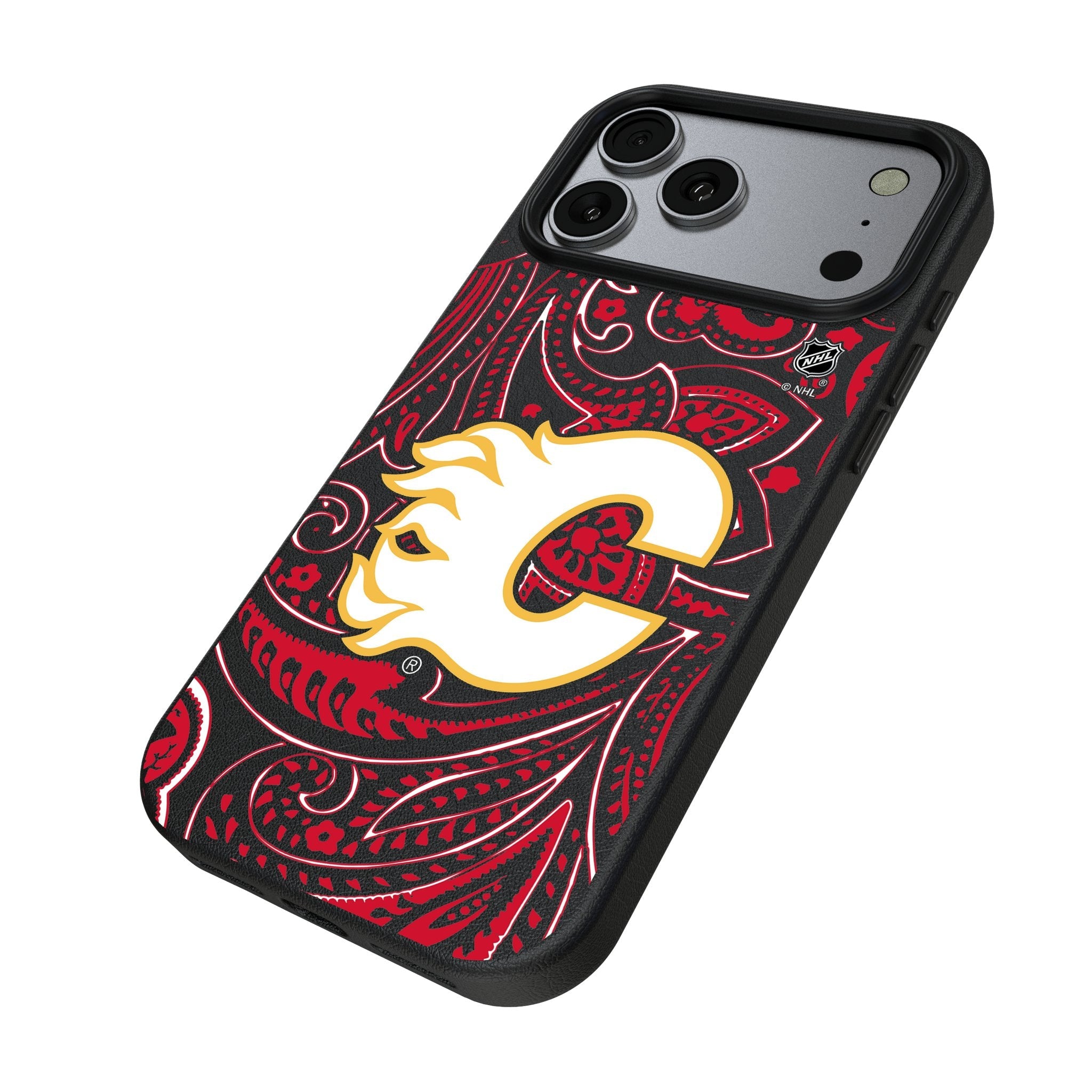 Calgary Flames Paisley MagSafe Compatible Phone Case for Apple iPhone 17 Series
