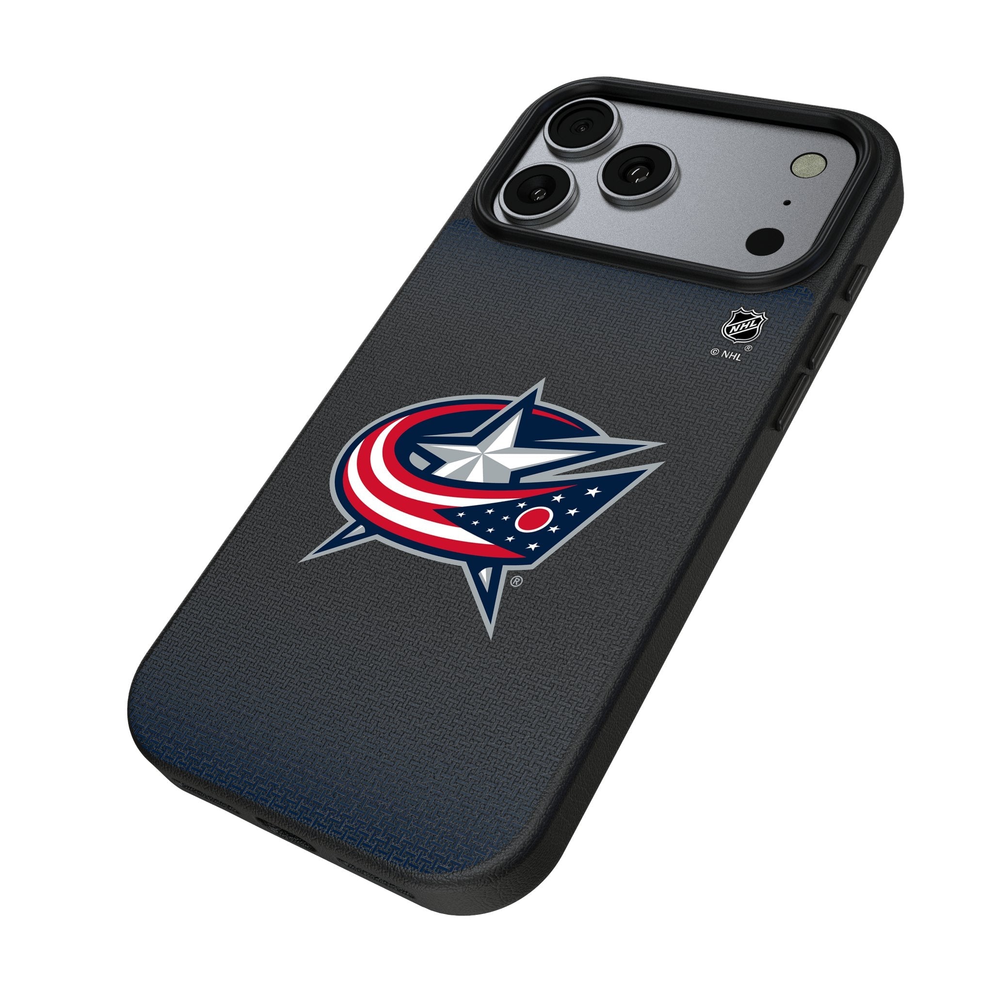 Columbus Blue Jackets Linen MagSafe Compatible Phone Case for Apple iPhone 17 Series