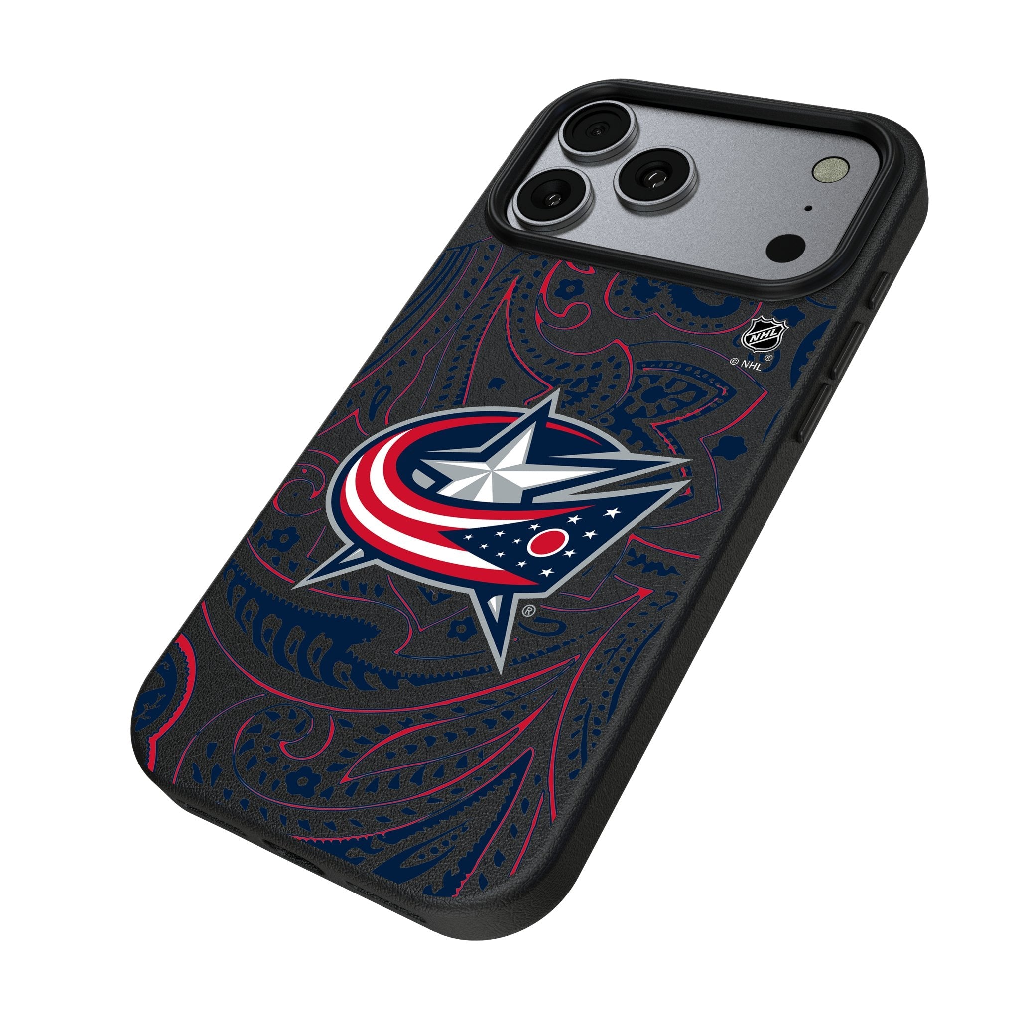 Columbus Blue Jackets Paisley MagSafe Compatible Phone Case for Apple iPhone 17 Series