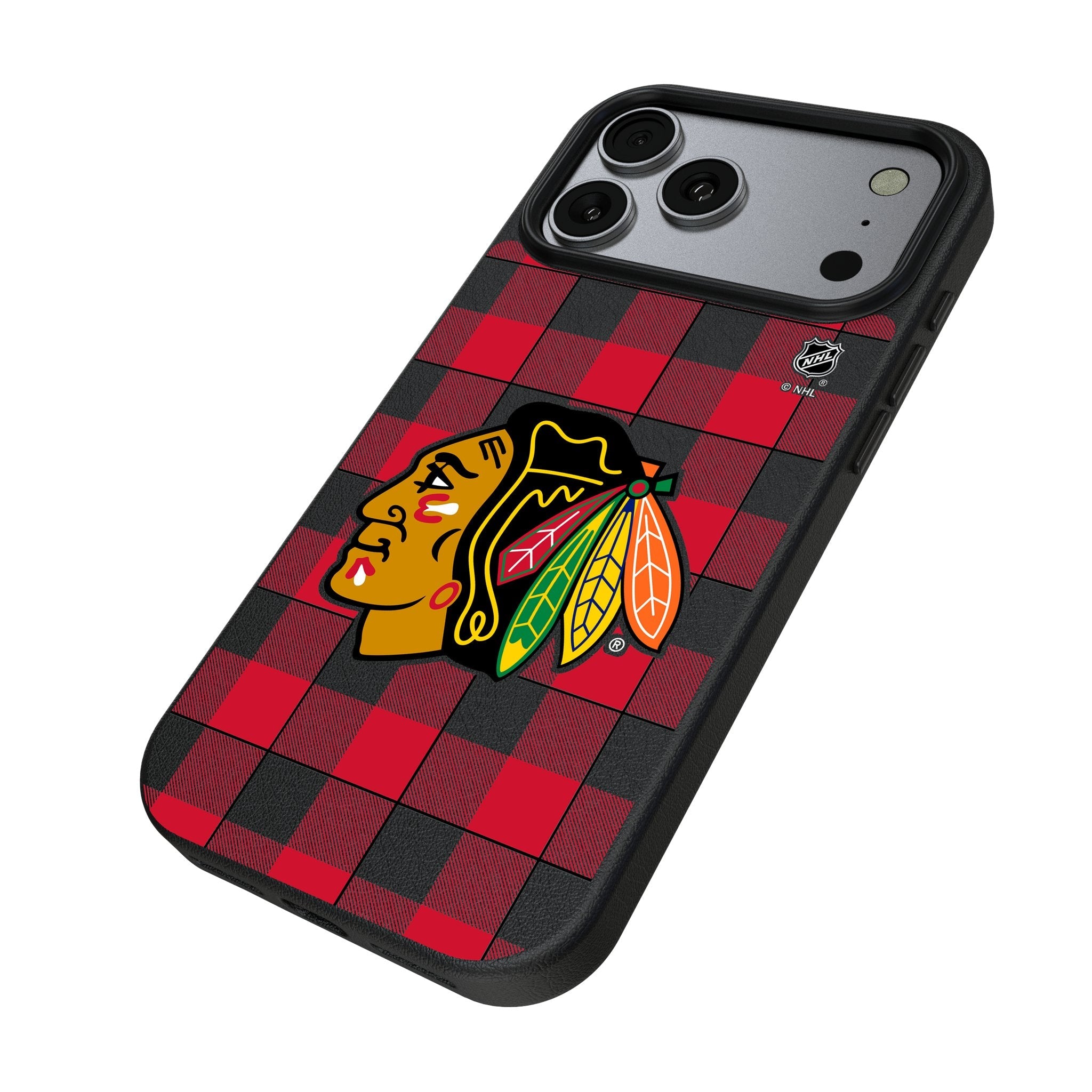 Chicago Blackhawks Plaid MagSafe Compatible Phone Case for Apple iPhone 17 Series