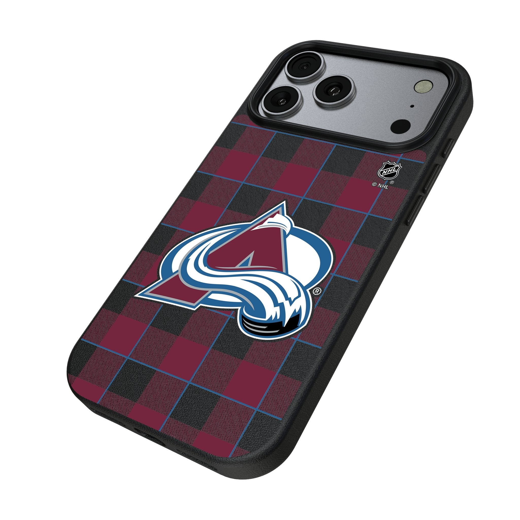 Colorado Avalanche Plaid MagSafe Compatible Phone Case for Apple iPhone 17 Series