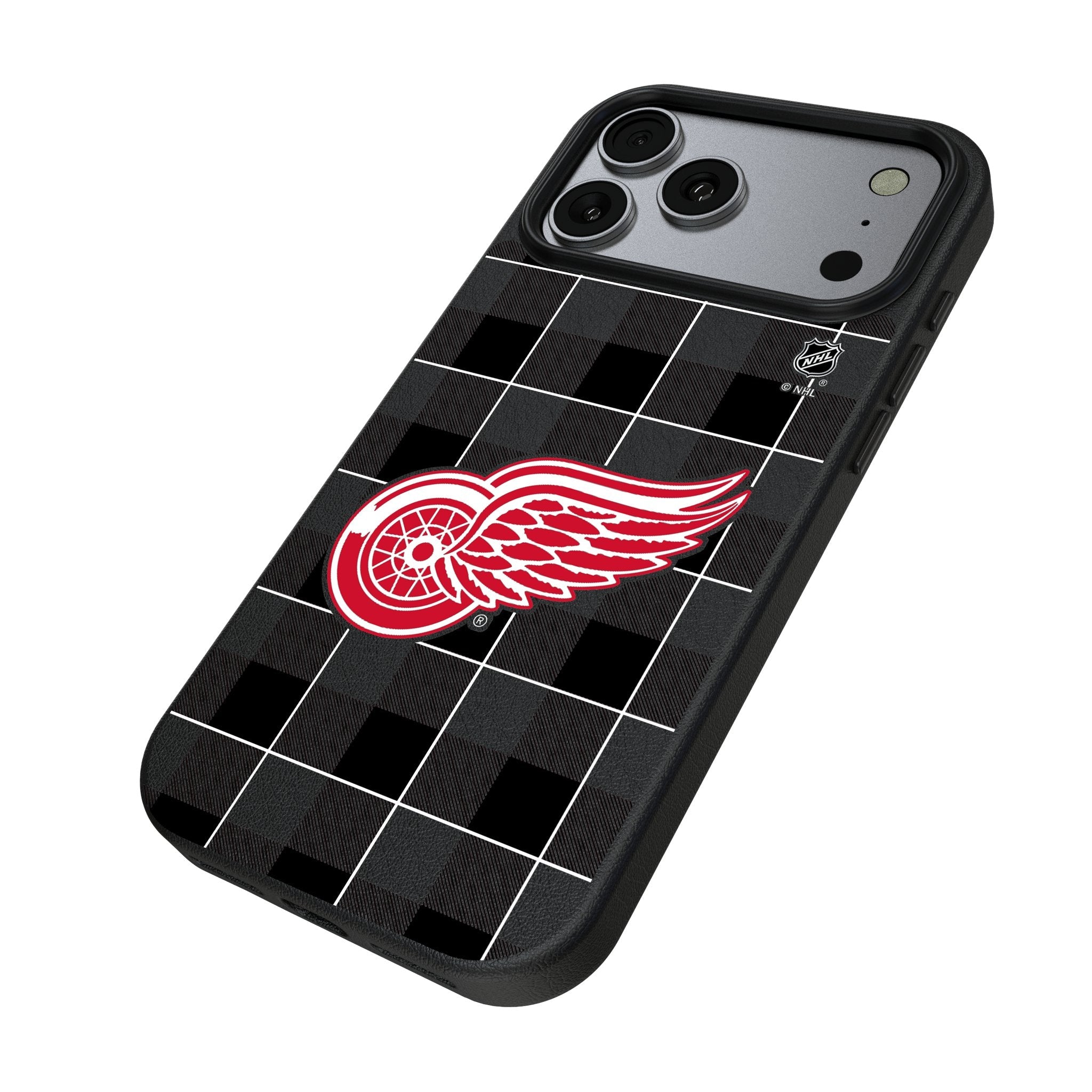 Detroit Red Wings Plaid MagSafe Compatible Phone Case for Apple iPhone 17 Series