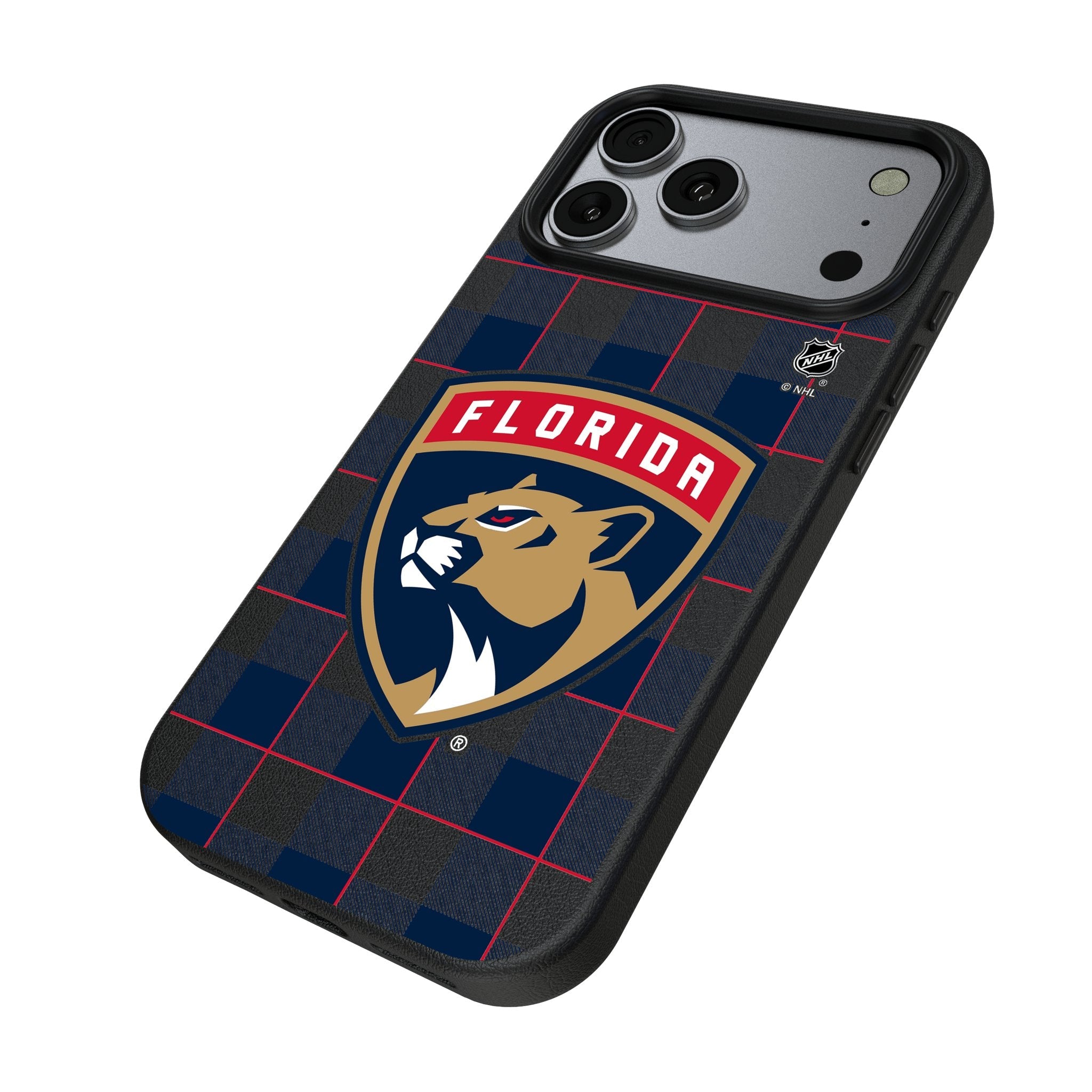 Florida Panthers Plaid MagSafe Compatible Phone Case for Apple iPhone 17 Series