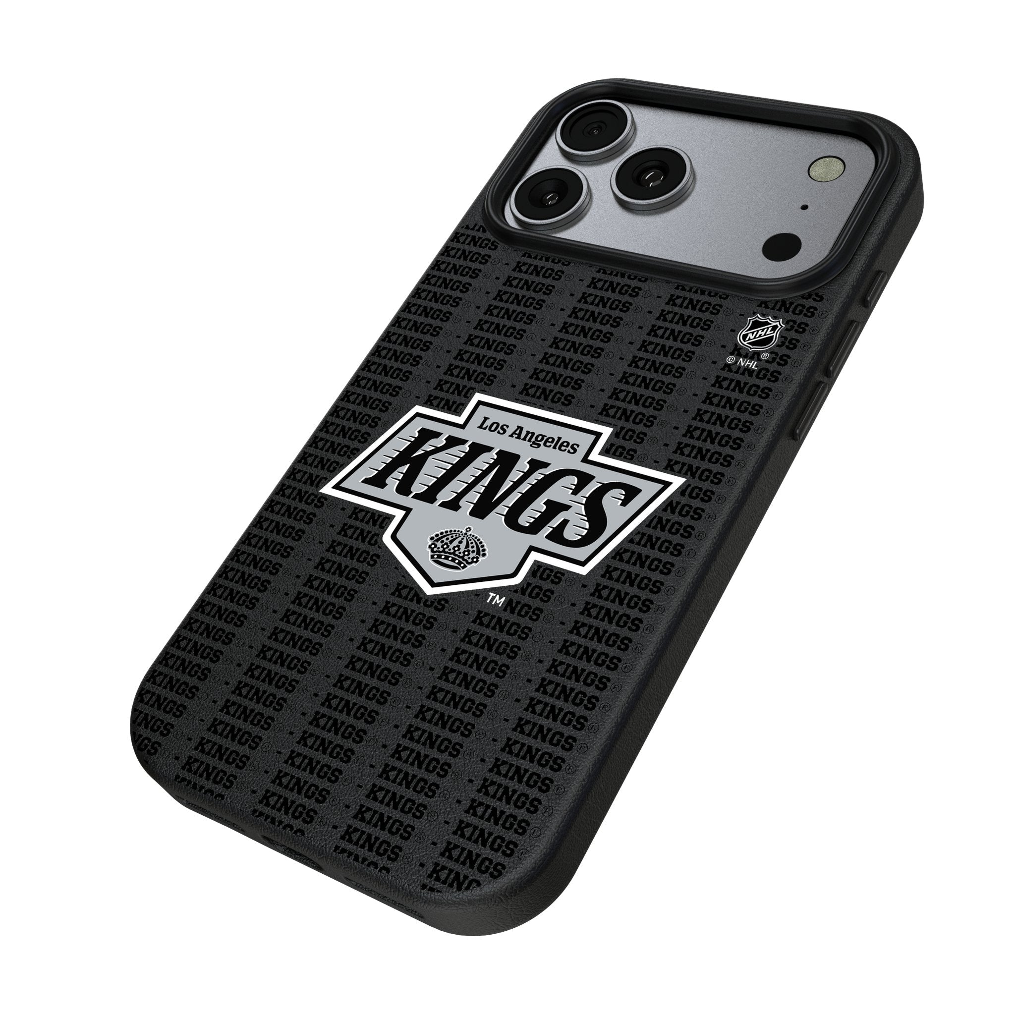 LA Kings Text Backdrop MagSafe Compatible Phone Case for Apple iPhone 17 Series