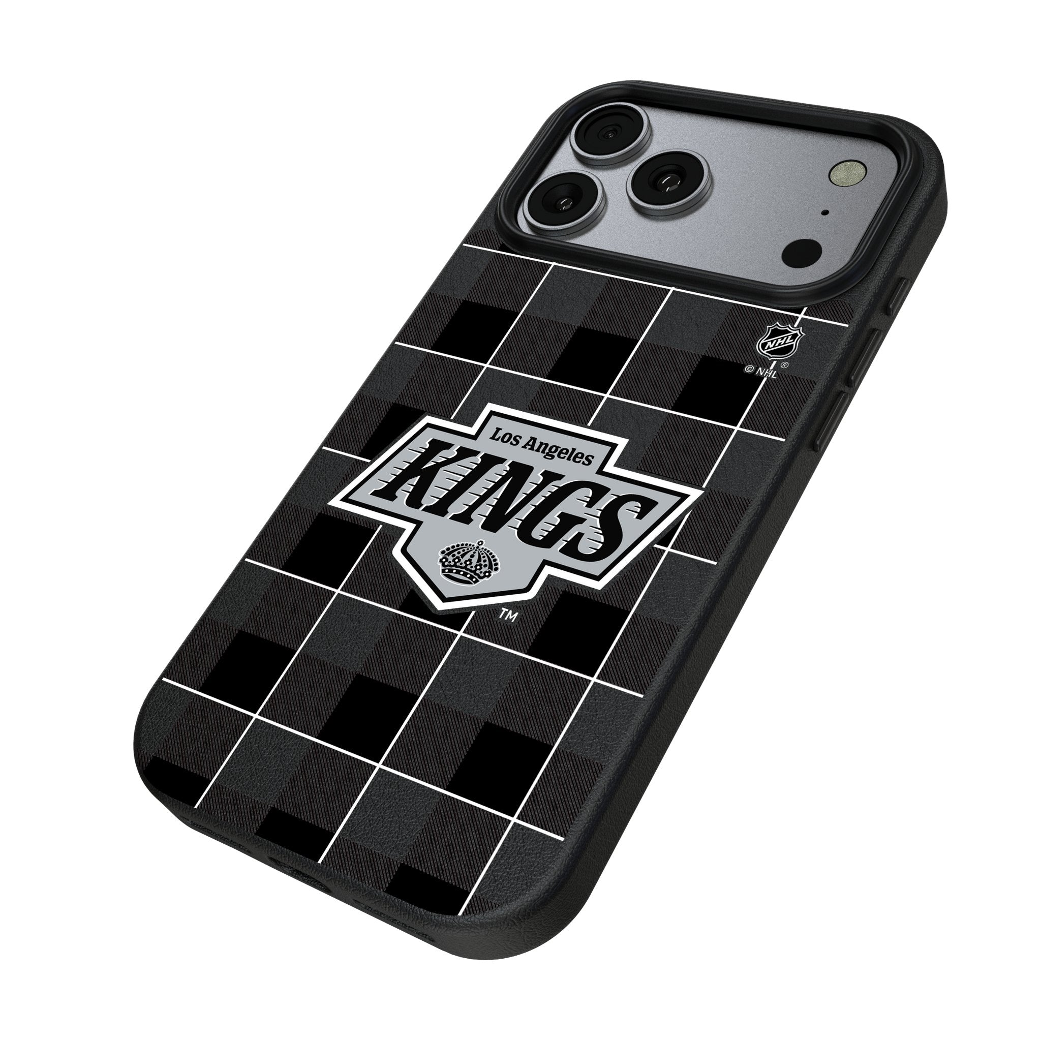 LA Kings Plaid MagSafe Compatible Phone Case for Apple iPhone 17 Series