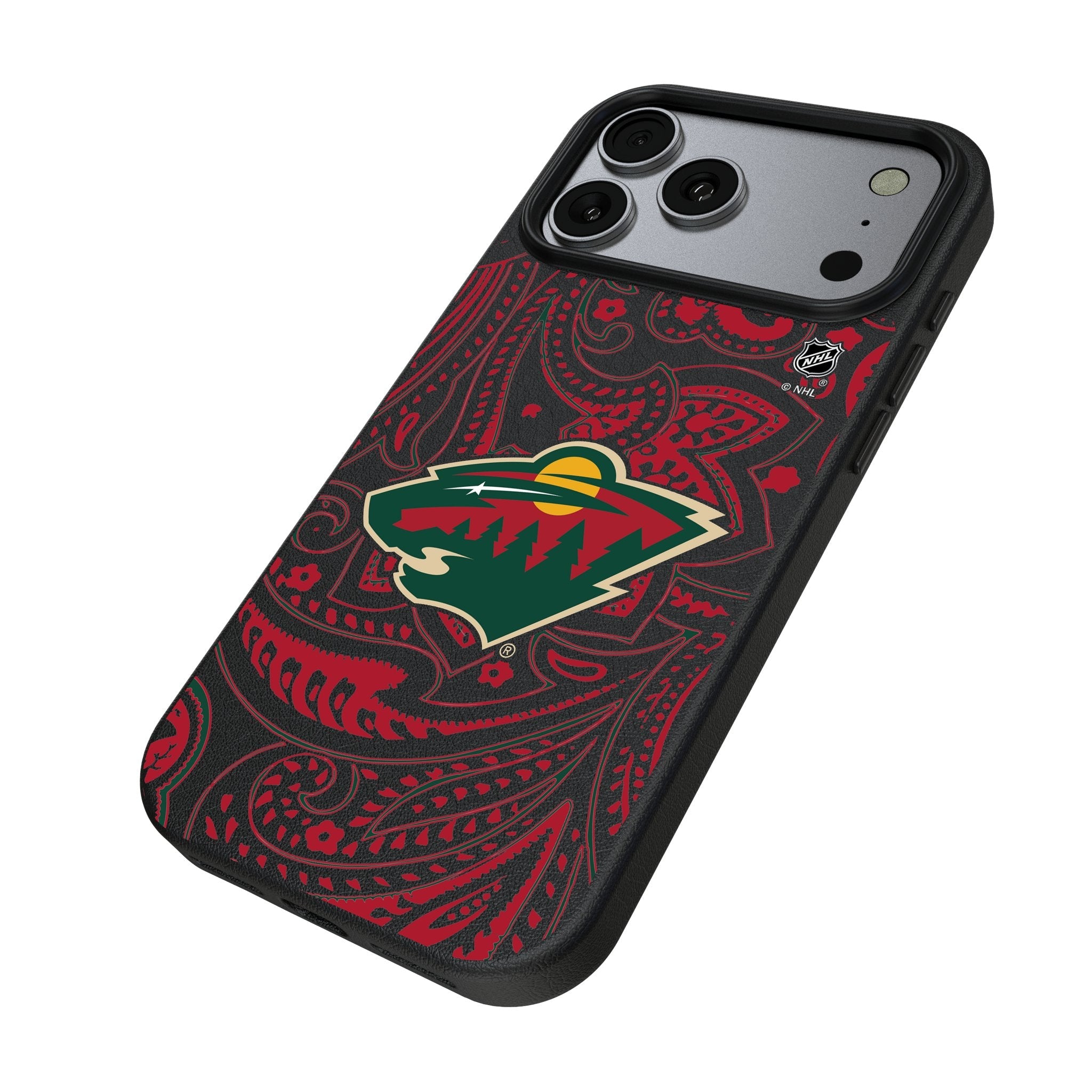 Minnesota Wild Paisley MagSafe Compatible Phone Case for Apple iPhone 17 Series