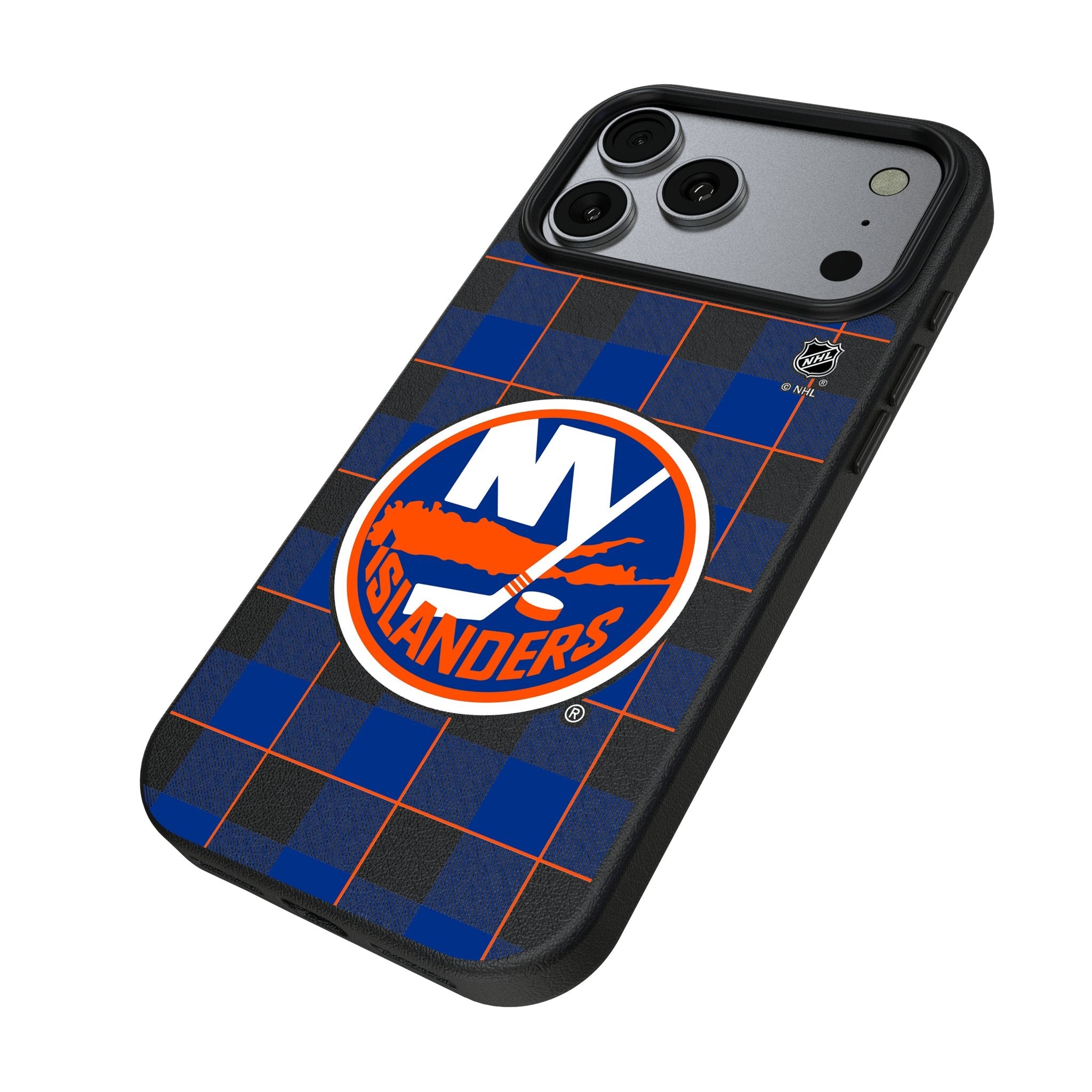 New York Islanders Plaid MagSafe Compatible Phone Case for Apple iPhone 17 Series