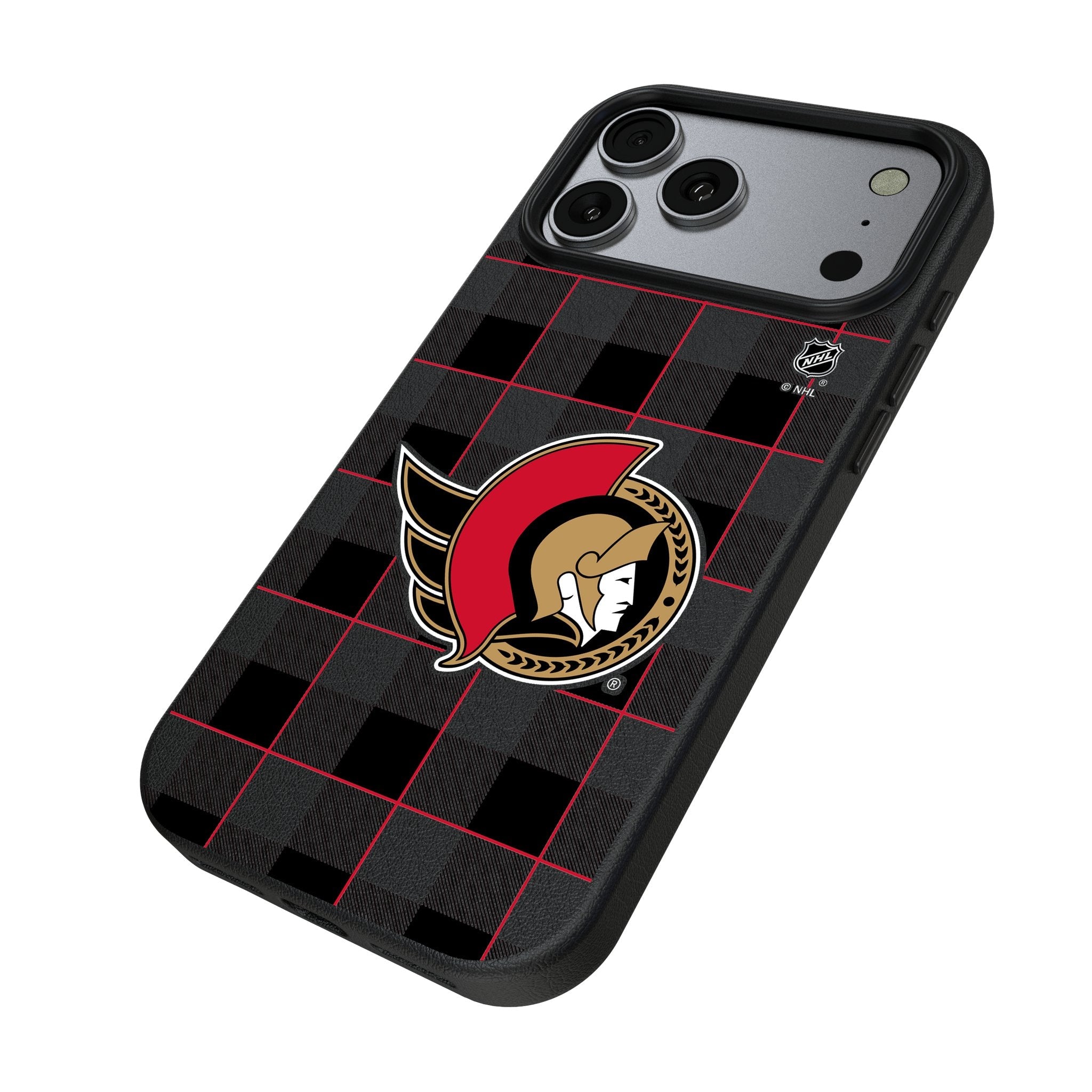 Ottawa Senators Plaid MagSafe Compatible Phone Case for Apple iPhone 17 Series