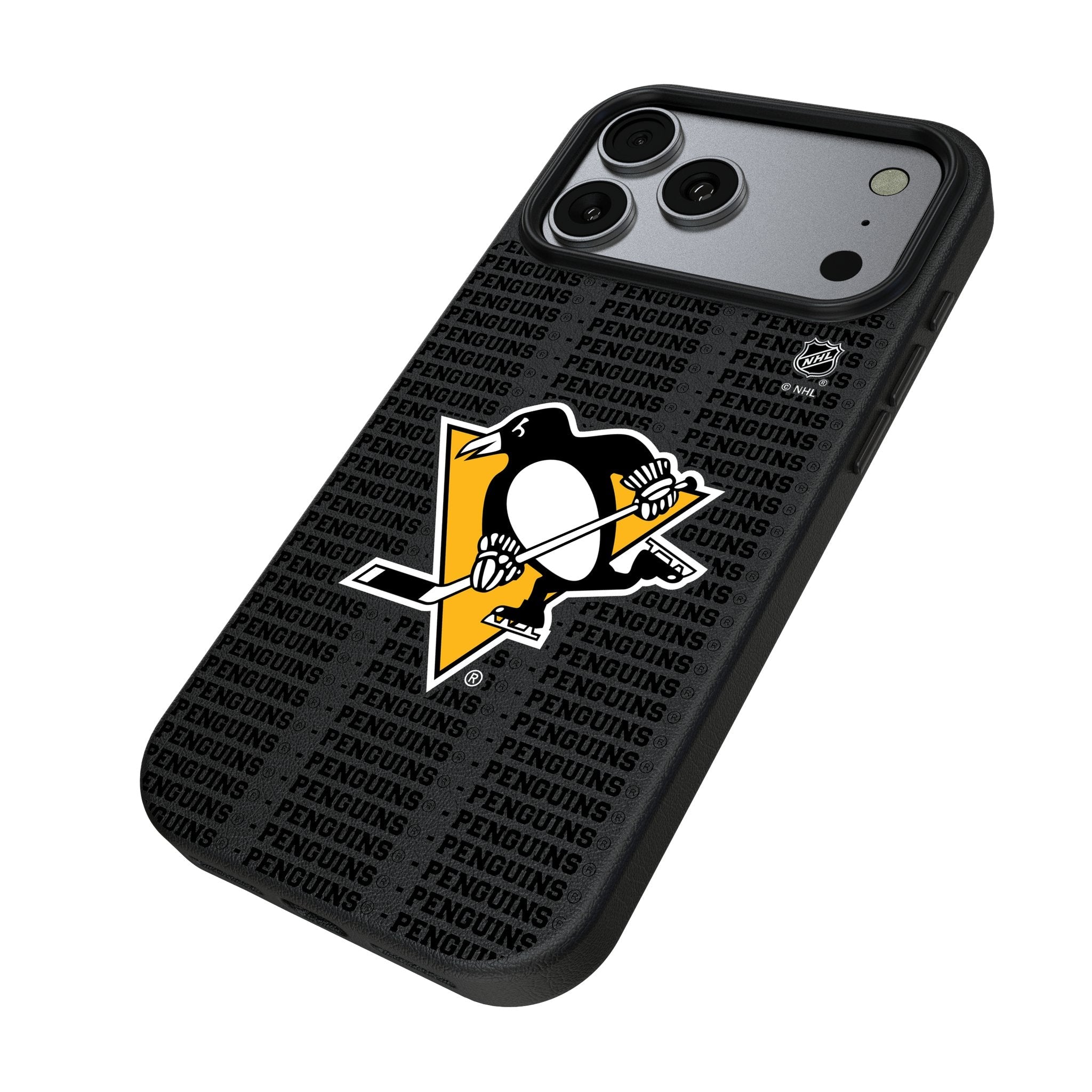 Pittsburgh Penguins Text Backdrop MagSafe Compatible Phone Case for Apple iPhone 17 Series