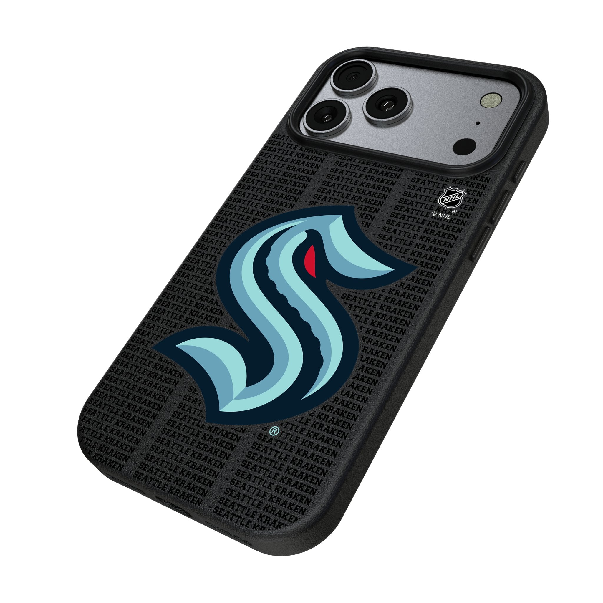 Seattle Kraken Text Backdrop MagSafe Compatible Phone Case for Apple iPhone 17 Series