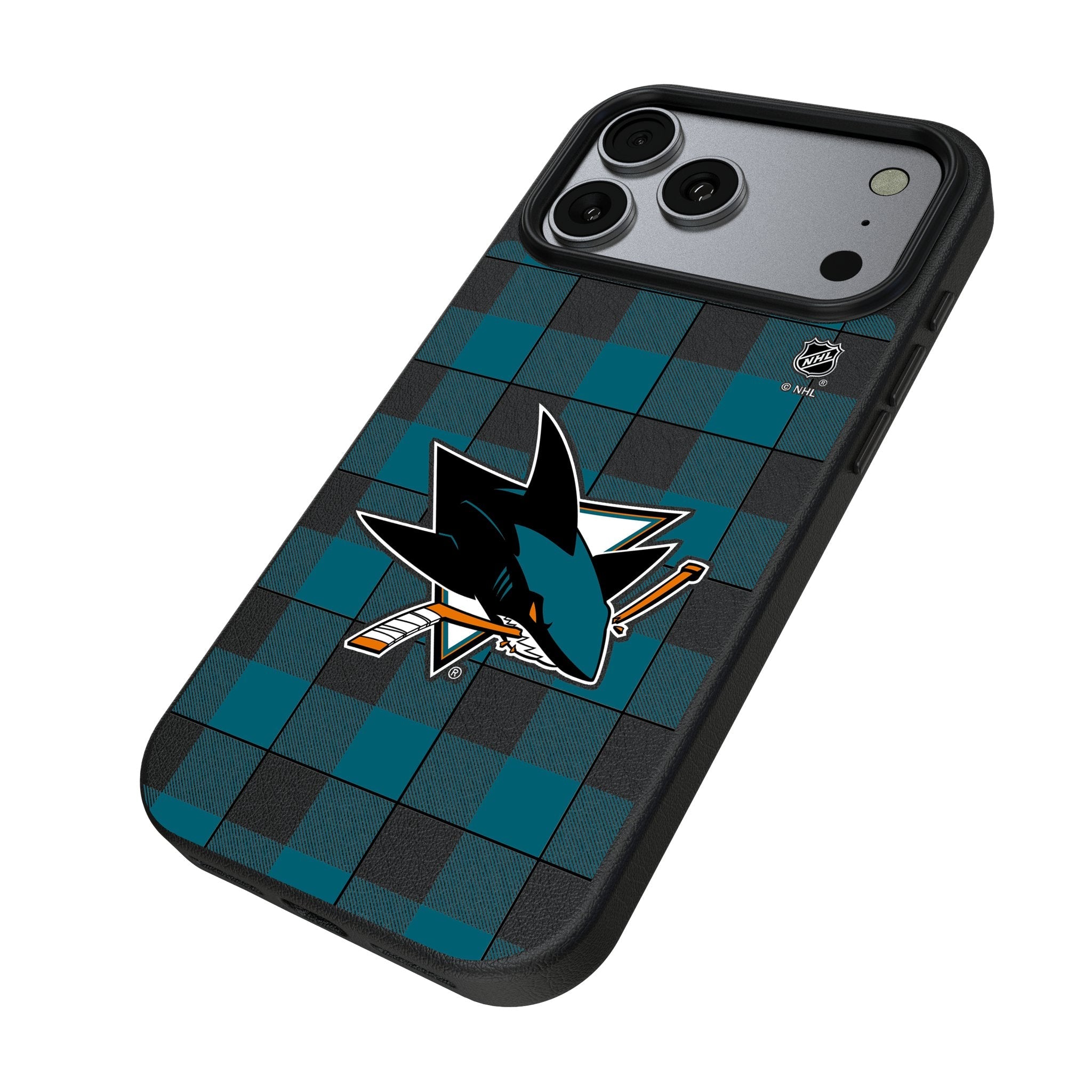 San Jose Sharks Plaid MagSafe Compatible Phone Case for Apple iPhone 17 Series
