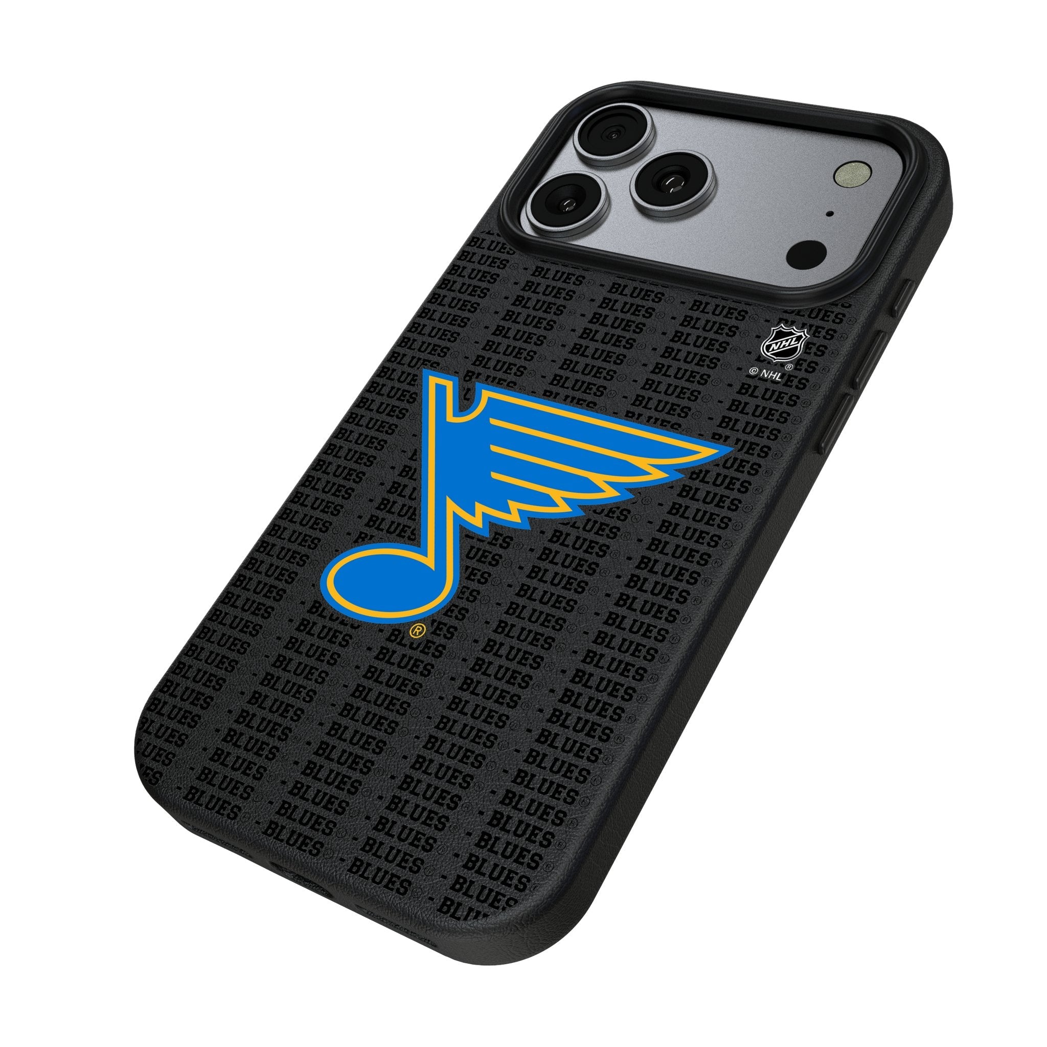 St. Louis Blues Text Backdrop MagSafe Compatible Phone Case for Apple iPhone 17 Series