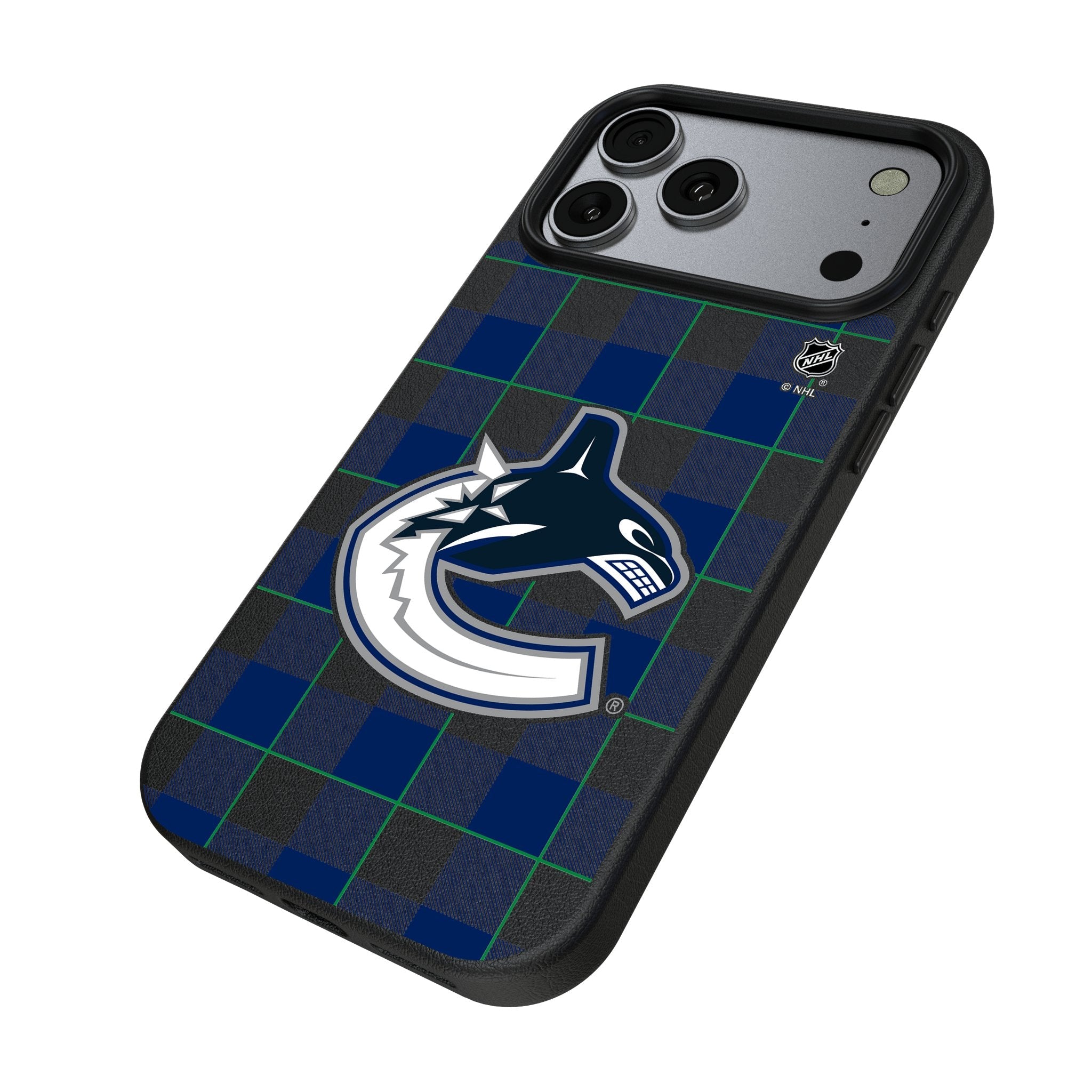Vancouver Canucks Plaid MagSafe Compatible Phone Case for Apple iPhone 17 Series
