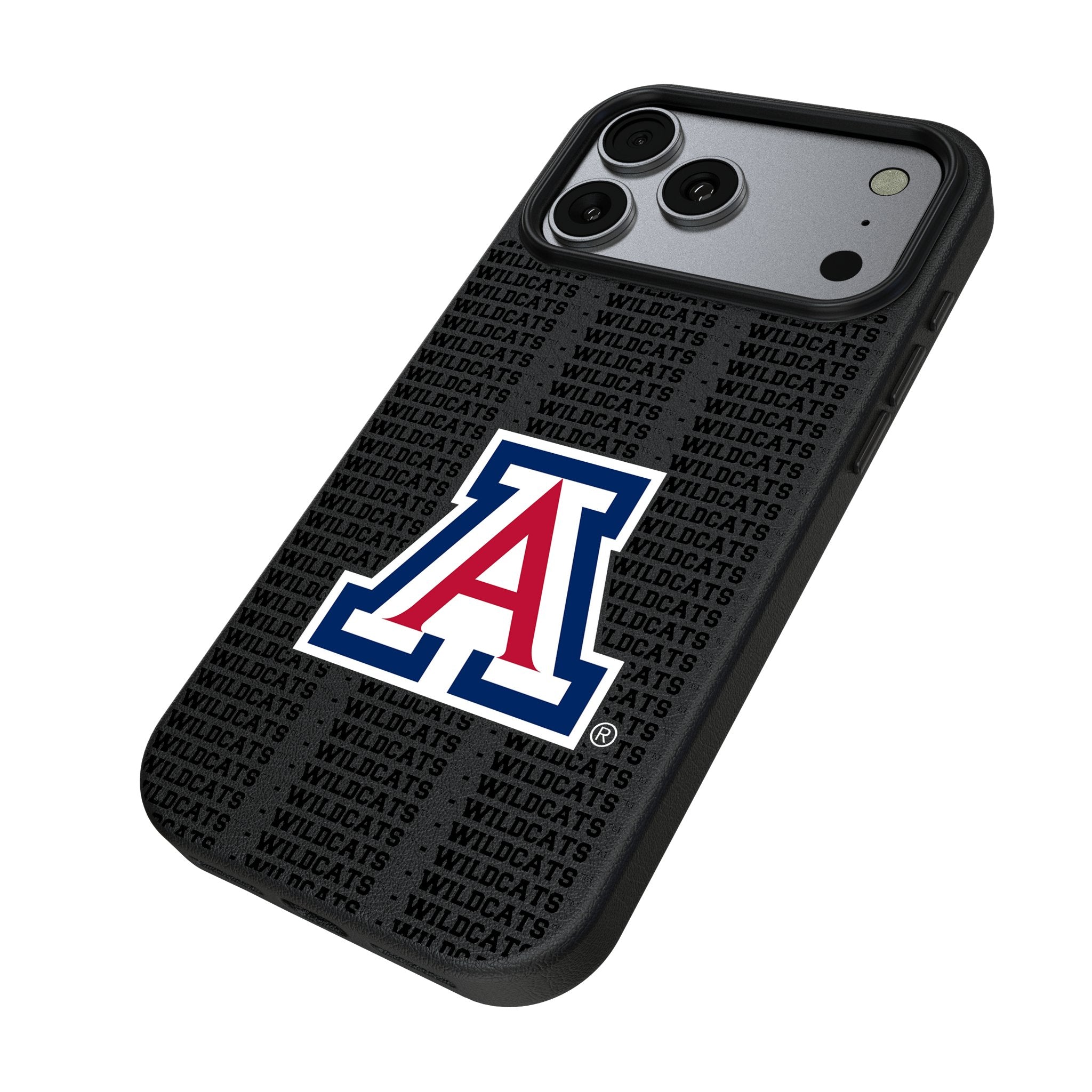 University of Arizona Wildcats Text Backdrop MagSafe Compatible Phone Case for Apple iPhone 17 Series 2