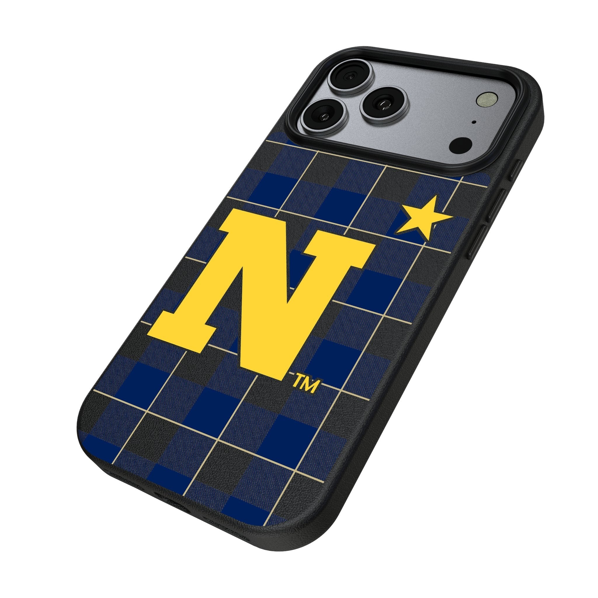 United State Naval Academy Midshipmen Plaid MagSafe Compatible Phone Case for Apple iPhone 17 Series 2
