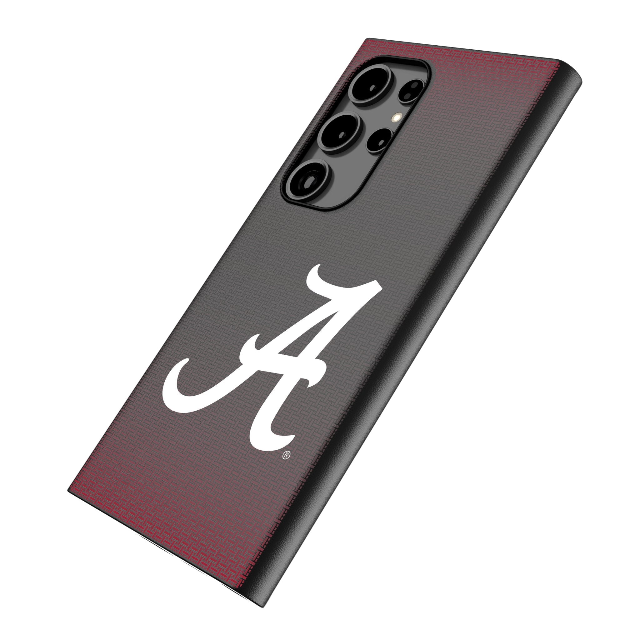 University of Alabama Crimson Tide Script A Linen MagSafe Compatible Phone Case for Samsung Galaxy