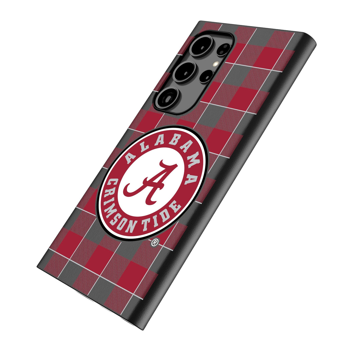 University of Alabama Crimson Tide Plaid MagSafe Compatible Phone Case for Samsung Galaxy