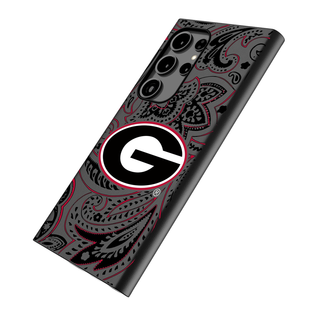 University of Georgia Bulldogs Paisley MagSafe Compatible Phone Case for Samsung Galaxy