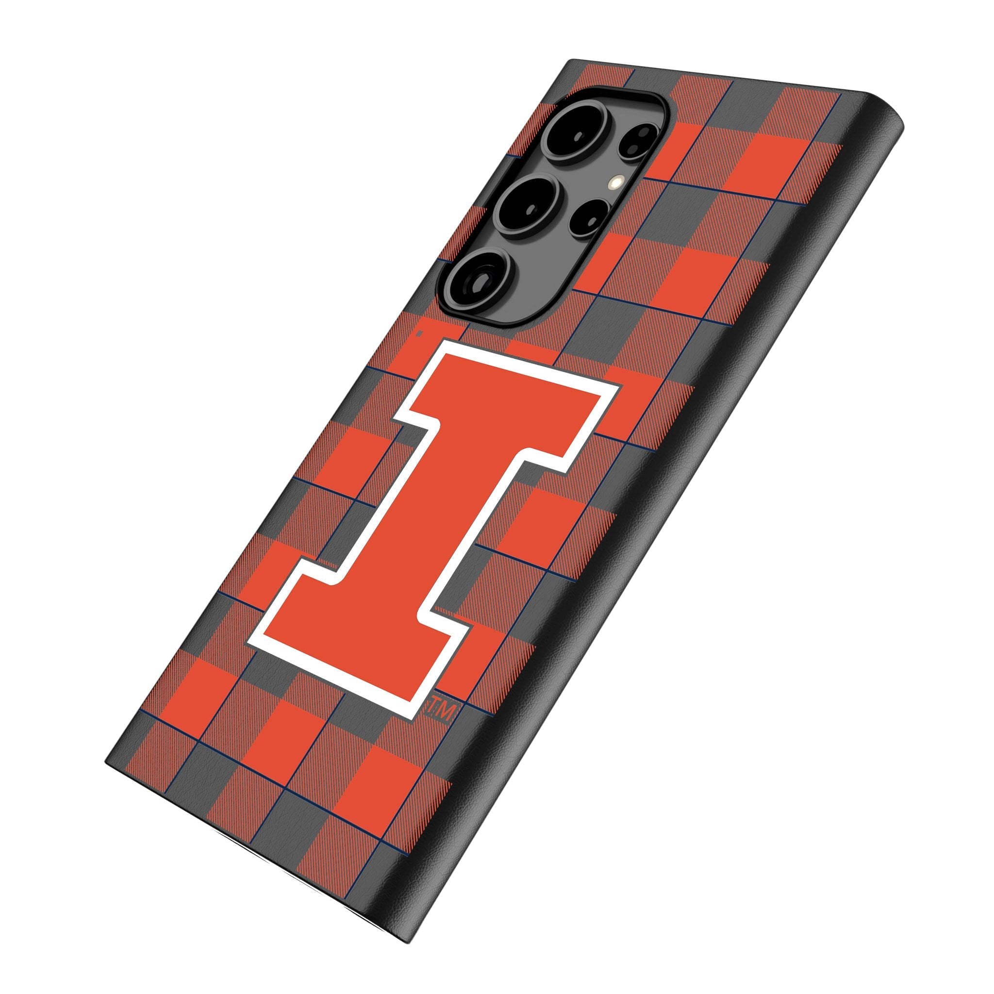 University of Illinois Fighting Illini Plaid MagSafe Compatible Phone Case for Samsung Galaxy 2
