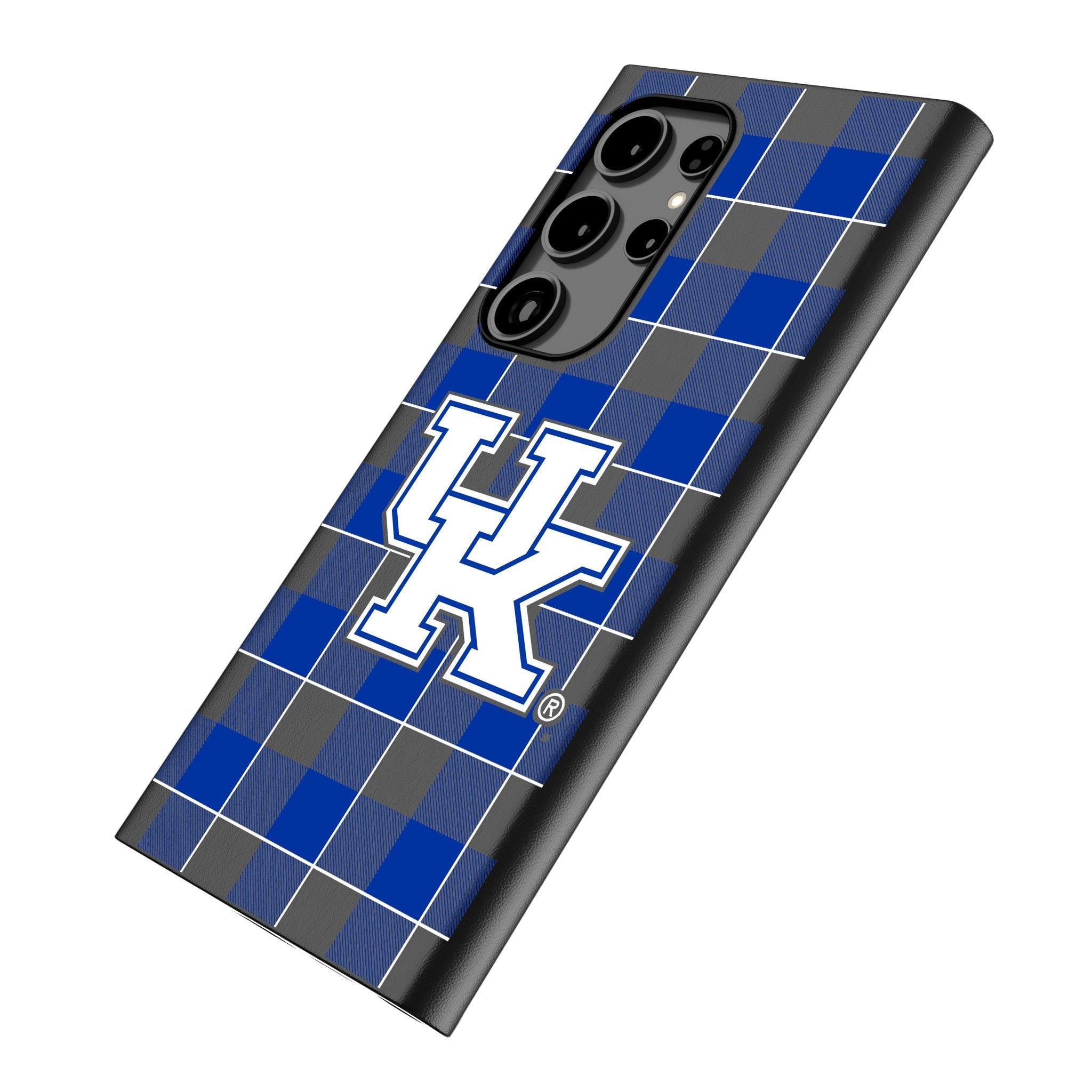 University of Kentucky Wildcats Plaid MagSafe Compatible Phone Case for Samsung Galaxy