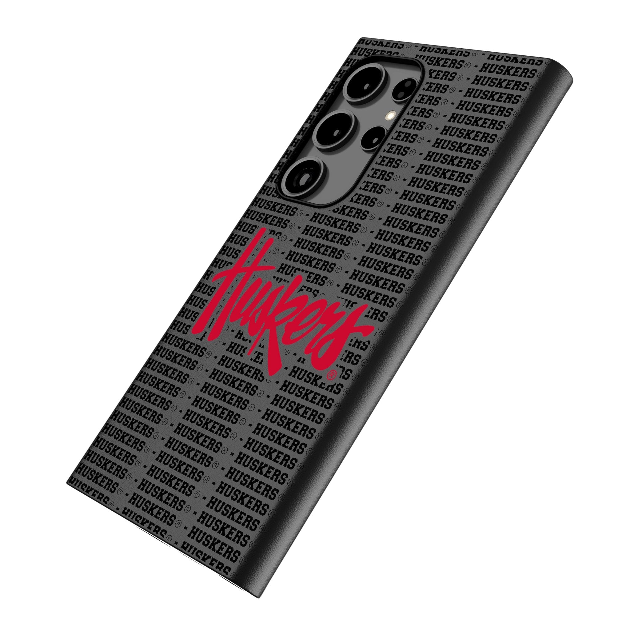 University of Nebraska Huskers Text Backdrop MagSafe Compatible Phone Case for Samsung Galaxy