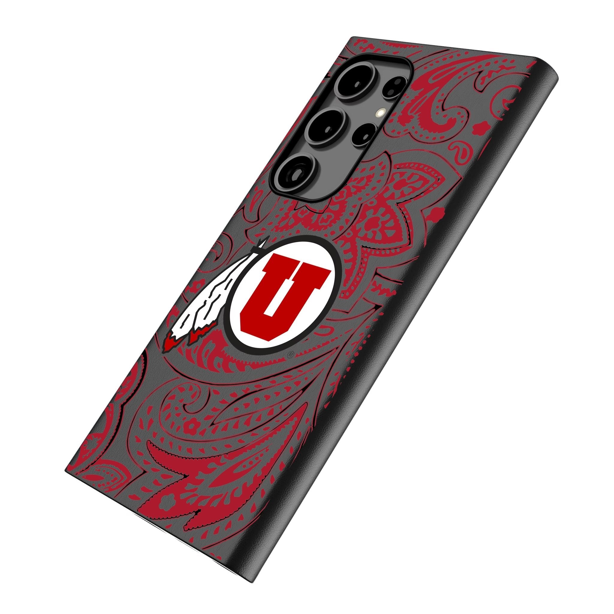 University of Utah Utes Paisley MagSafe Compatible Phone Case for Samsung Galaxy