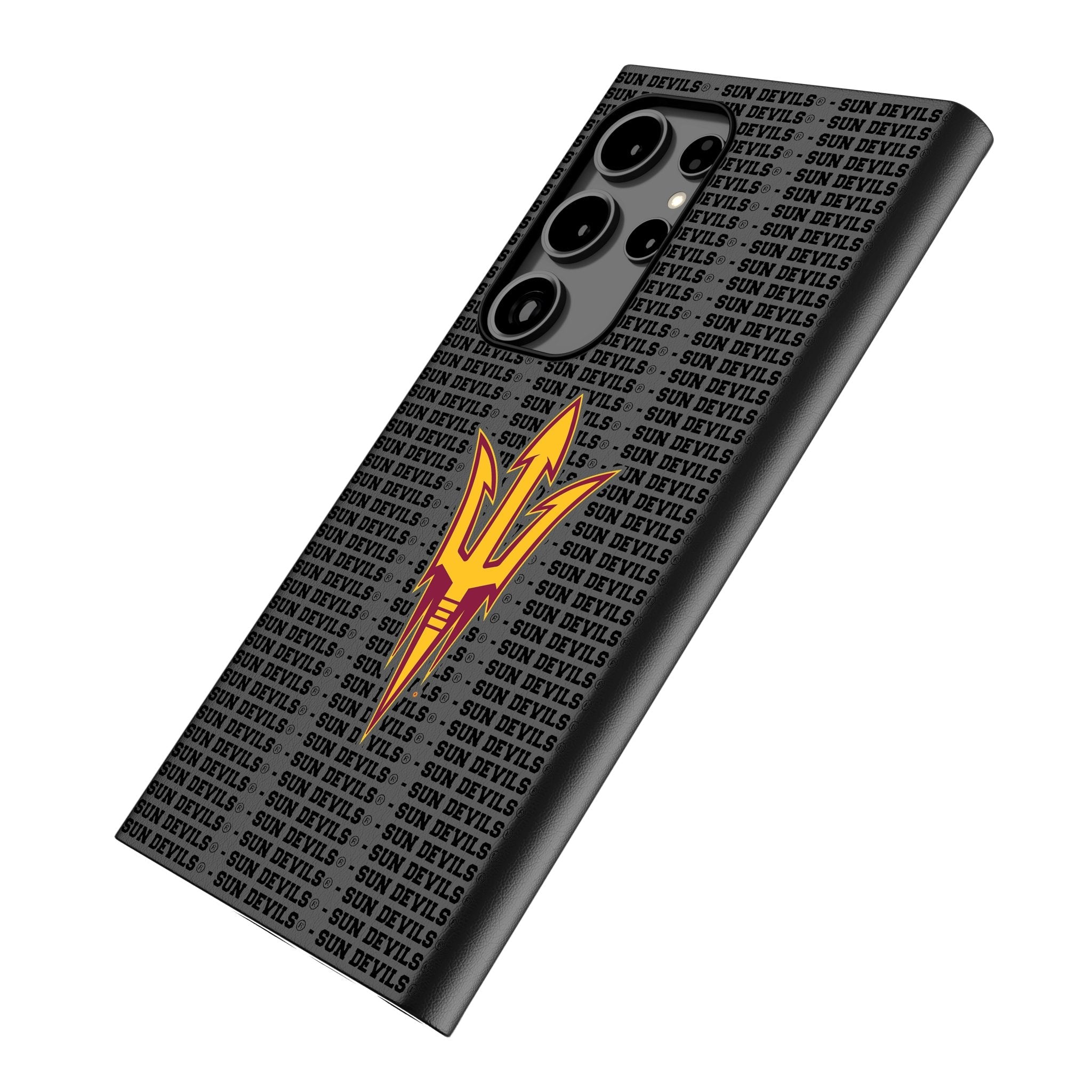 Arizona State University Sun Devils Text Backdrop MagSafe Compatible Phone Case for Samsung Galaxy 2