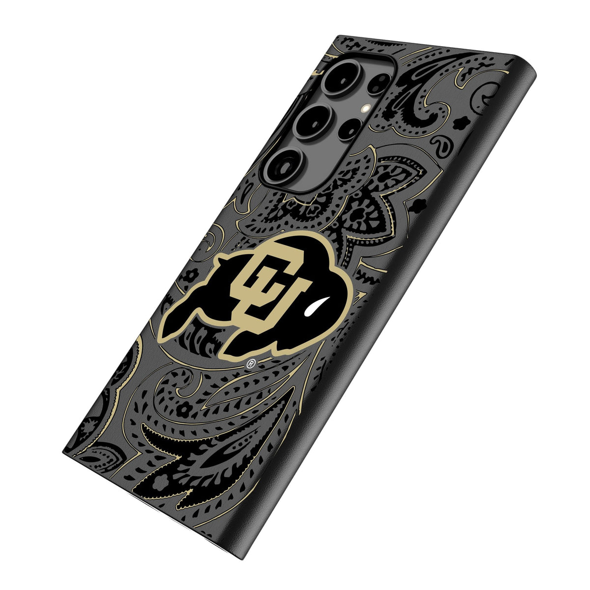 University of Colorado Buffaloes Paisley MagSafe Compatible Phone Case for Samsung Galaxy