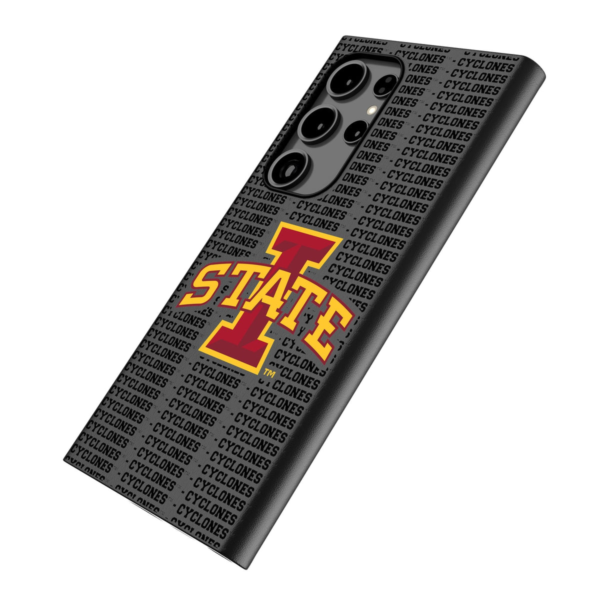 Iowa State University Cyclones Text Backdrop MagSafe Compatible Phone Case for Samsung Galaxy 2