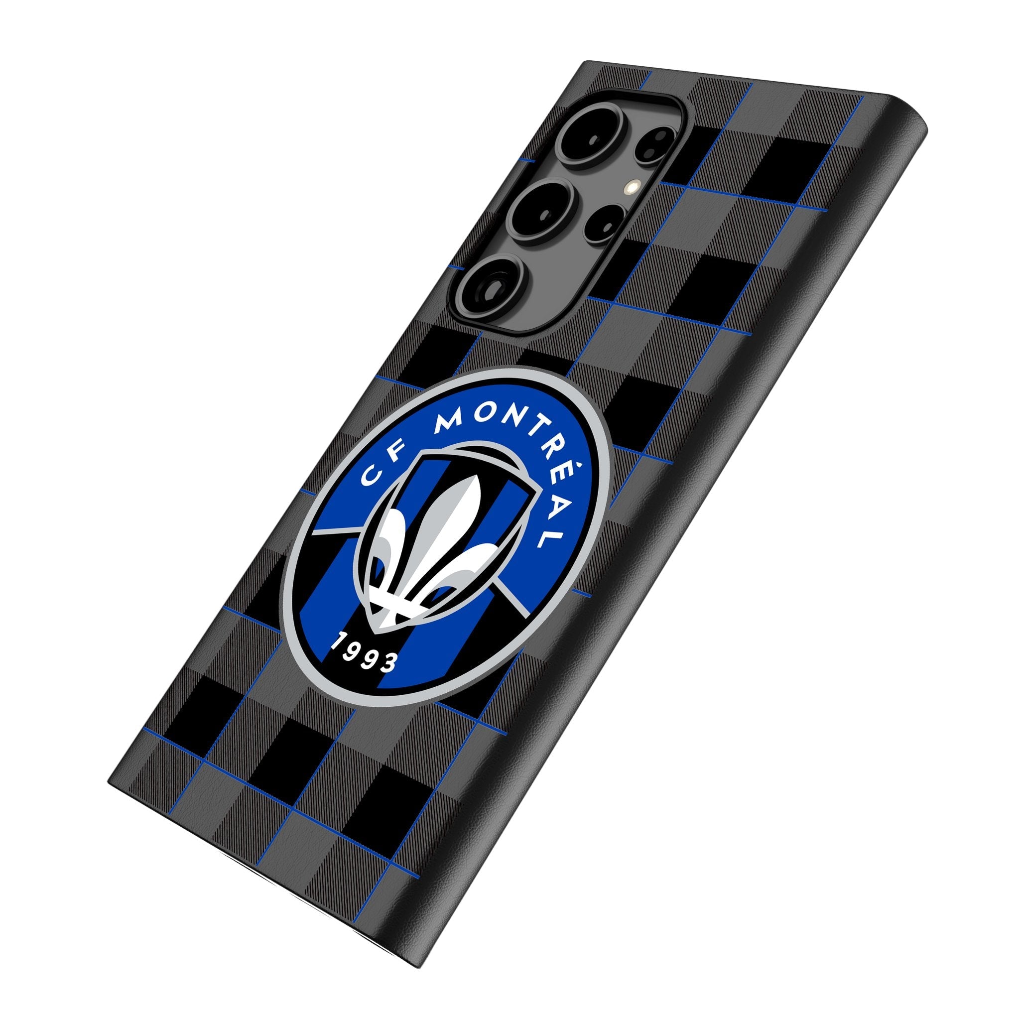 CF Montreal Plaid MagSafe Compatible Phone Case for Samsung Galaxy