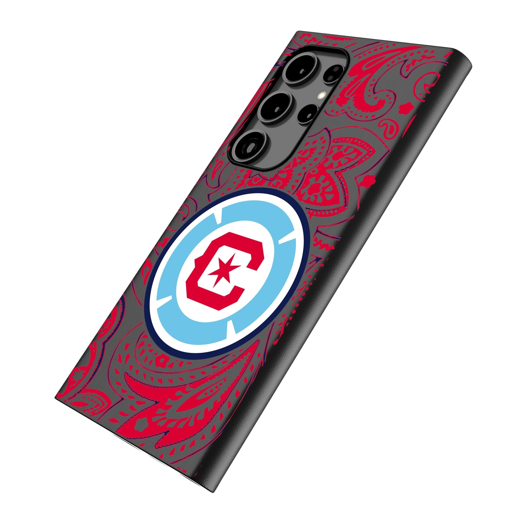 Chicago Fire Paisley MagSafe Compatible Phone Case for Samsung Galaxy