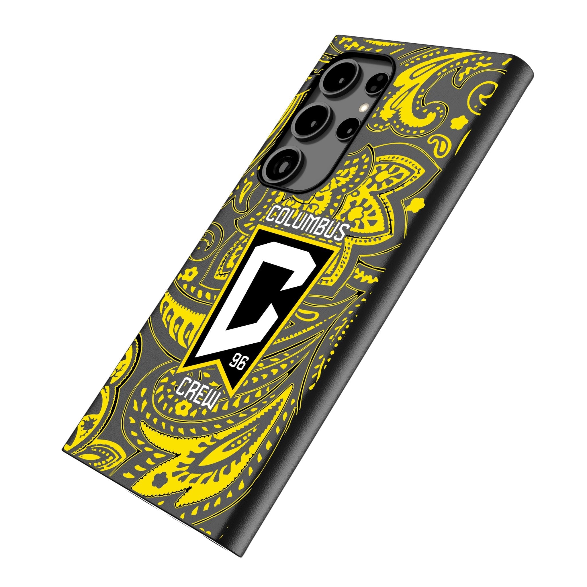 Columbus Crew Paisley MagSafe Compatible Phone Case for Samsung Galaxy
