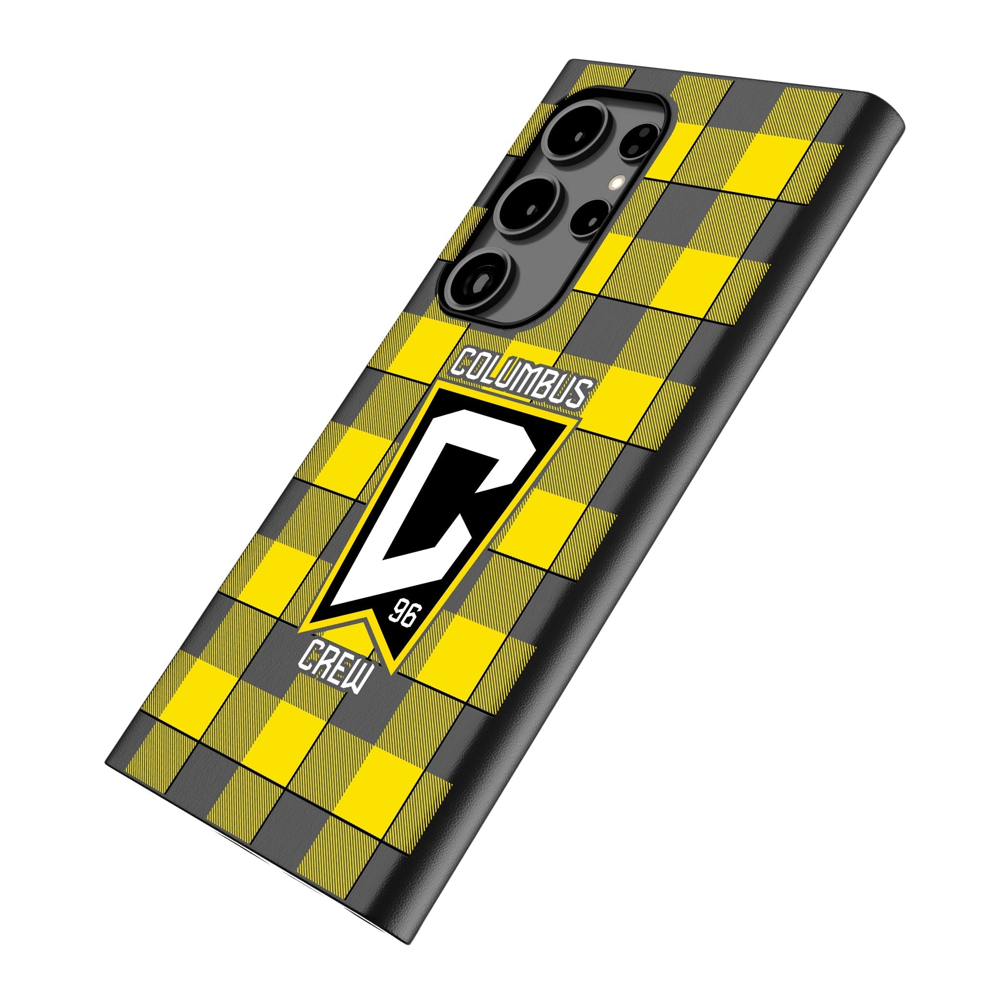 Columbus Crew Plaid MagSafe Compatible Phone Case for Samsung Galaxy