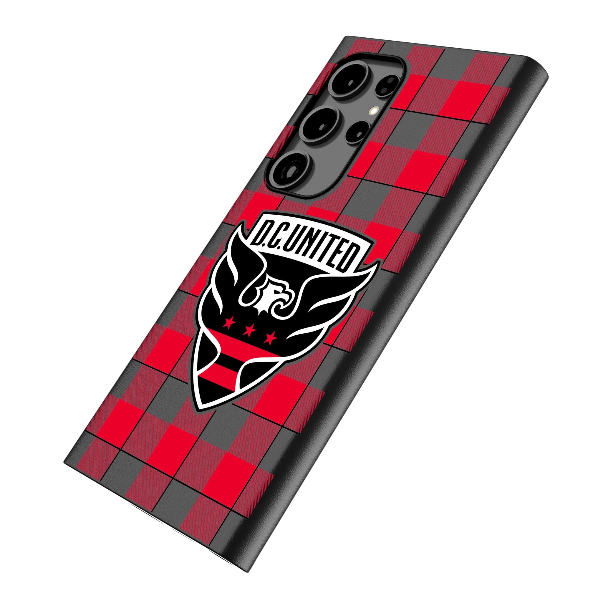 DC United Plaid MagSafe Compatible Phone Case for Samsung Galaxy