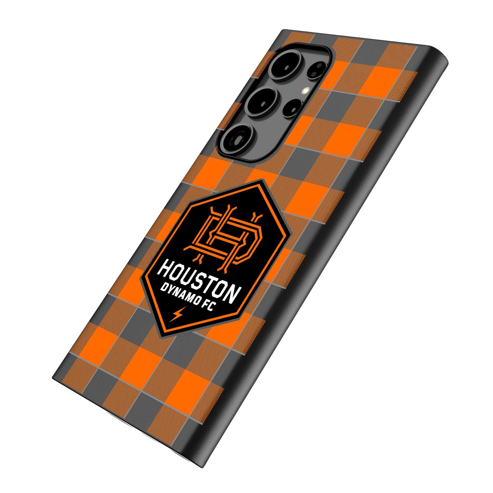 Houston Dynamo Plaid MagSafe Compatible Phone Case for Samsung Galaxy