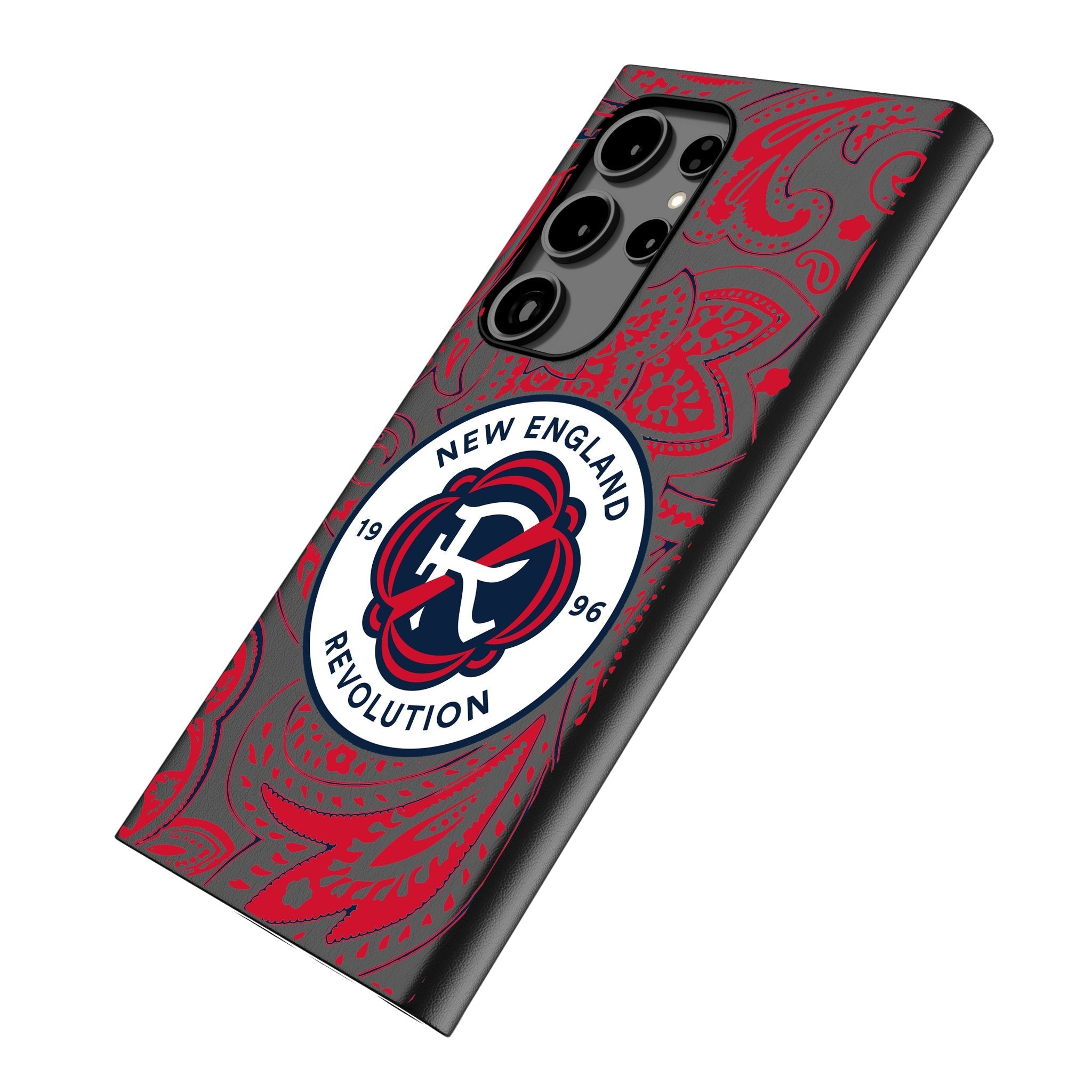 New England Revolution Paisley MagSafe Compatible Phone Case for Samsung Galaxy
