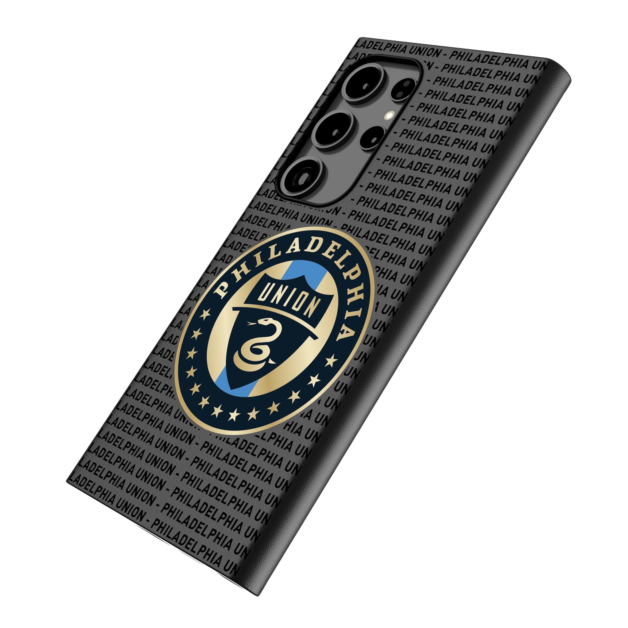 Philadelphia Union Text Backdrop MagSafe Compatible Phone Case for Samsung Galaxy