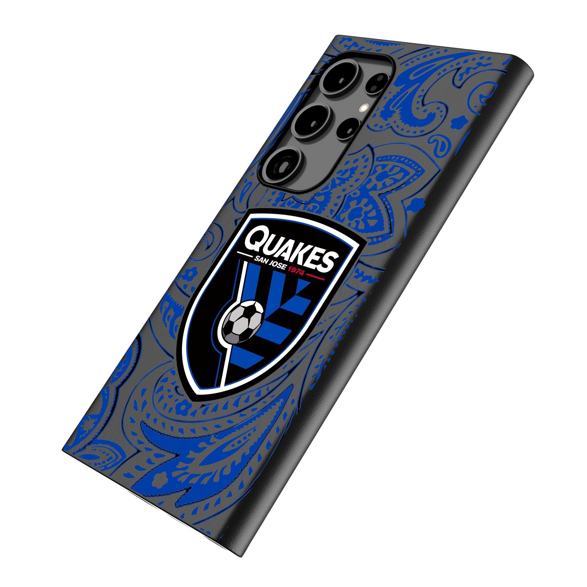 San Jose Earthquakes Paisley MagSafe Compatible Phone Case for Samsung Galaxy