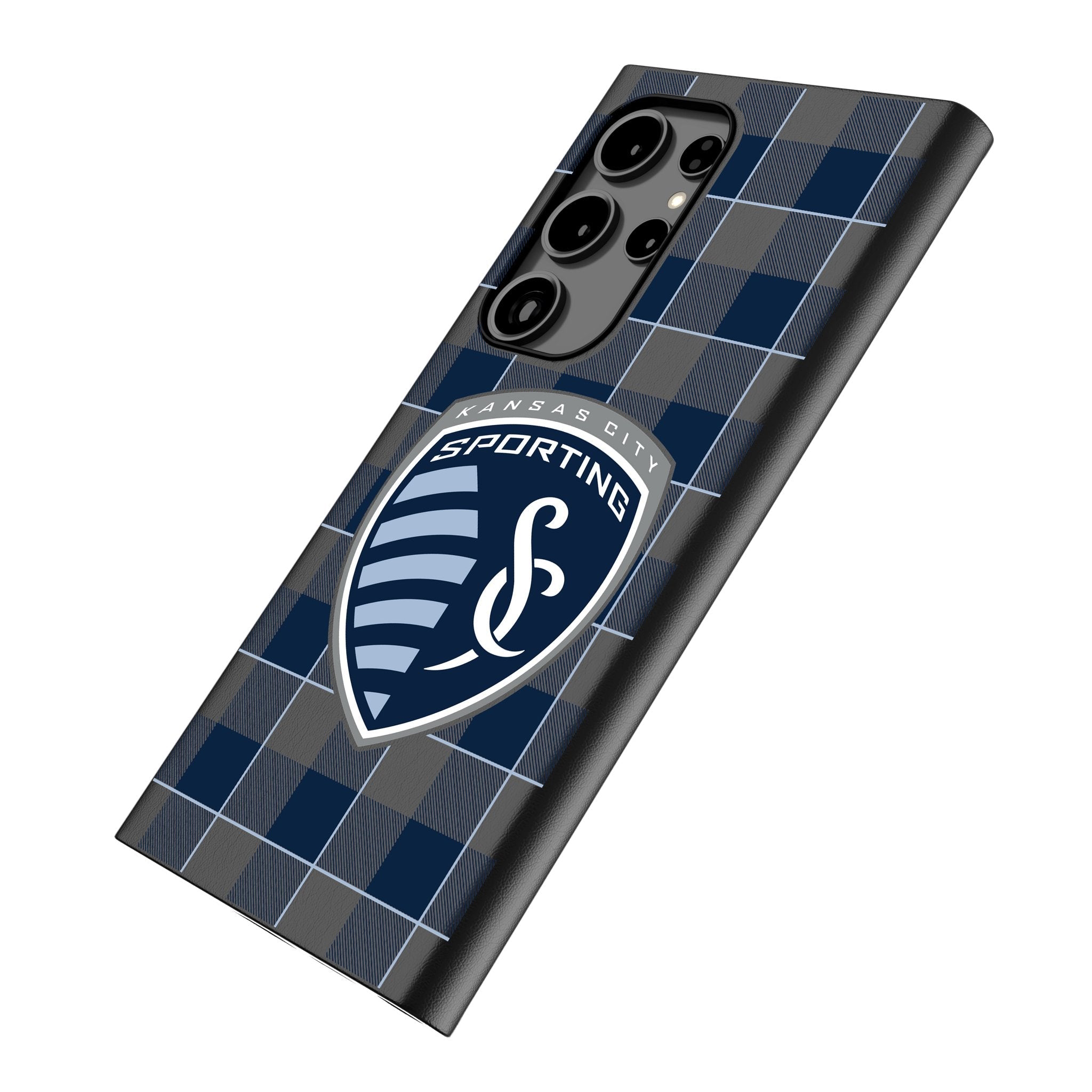 Sporting Kansas City Plaid MagSafe Compatible Phone Case for Samsung Galaxy