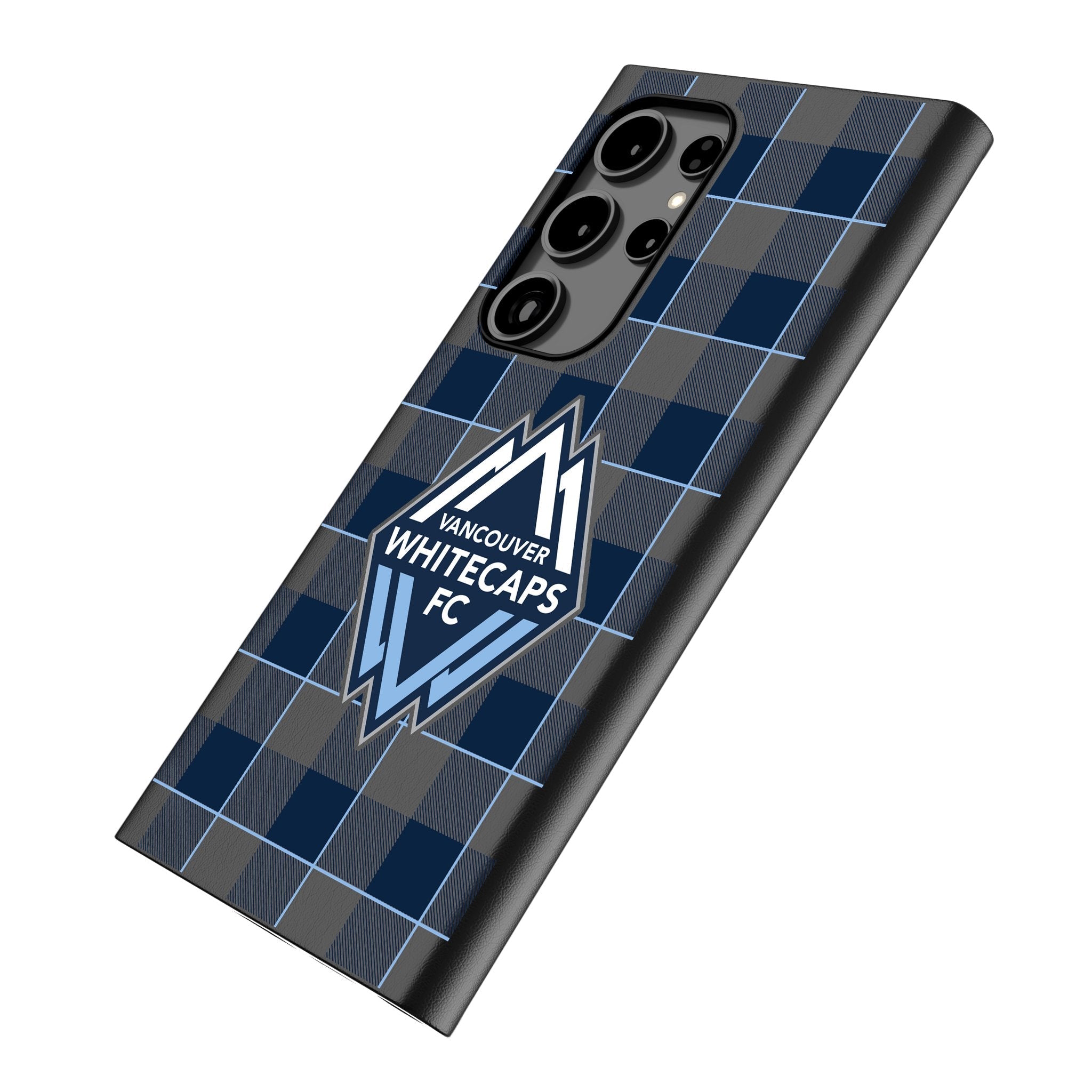 Vancouver Whitecaps Plaid MagSafe Compatible Phone Case for Samsung Galaxy