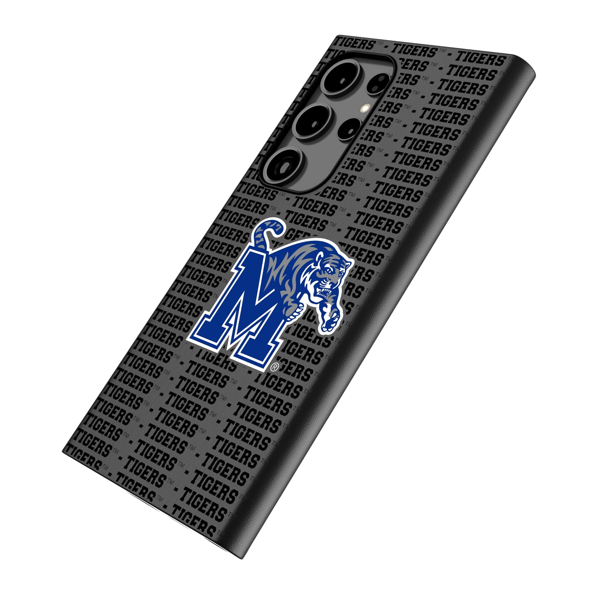 University of Memphis Tigers Text Backdrop MagSafe Compatible Phone Case for Samsung Galaxy